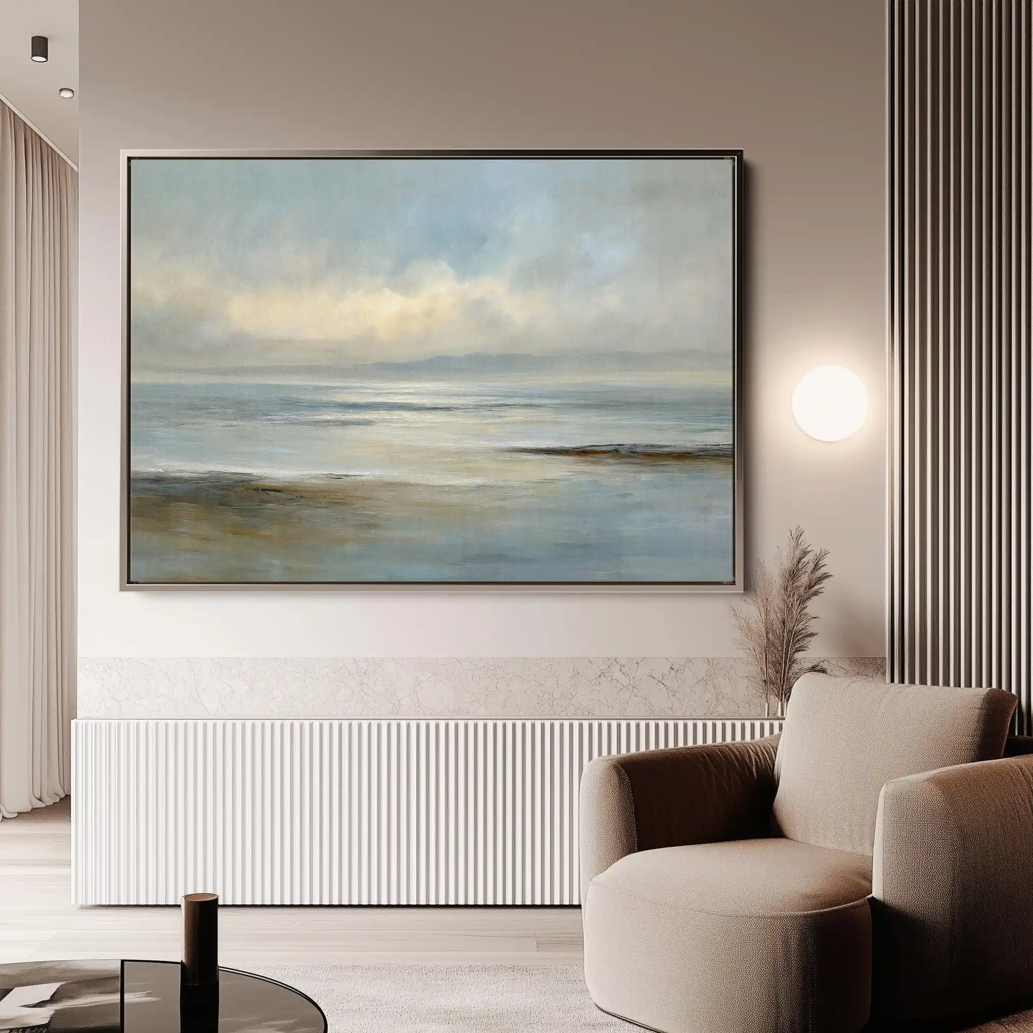 Abstract 1638 Canvas Art 18" x 24" / 45 x 60 cm / Black
