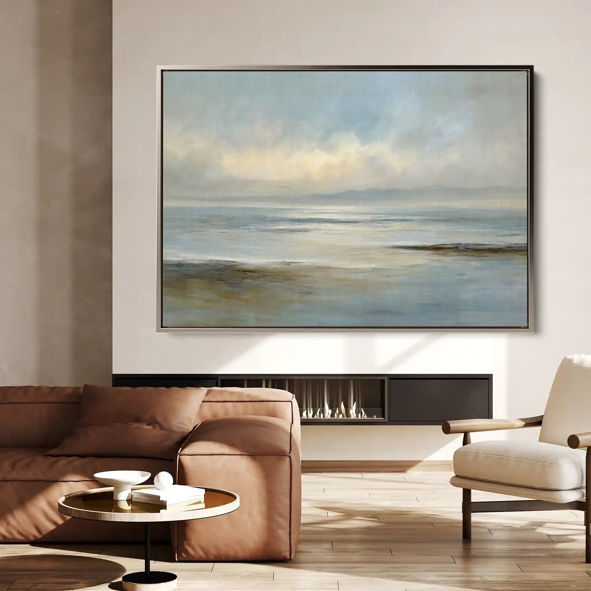 Abstract 1638 Canvas Art 18" x 24" / 45 x 60 cm / Black