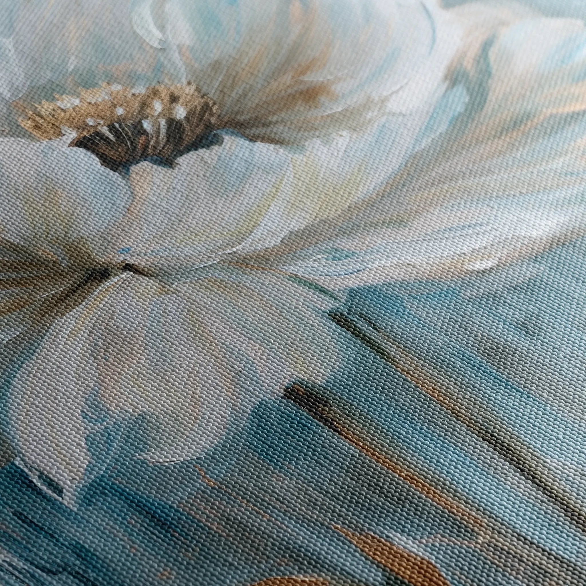 Floral 164 Canvas Art 18" x 24" / 45 x 60 cm / Black