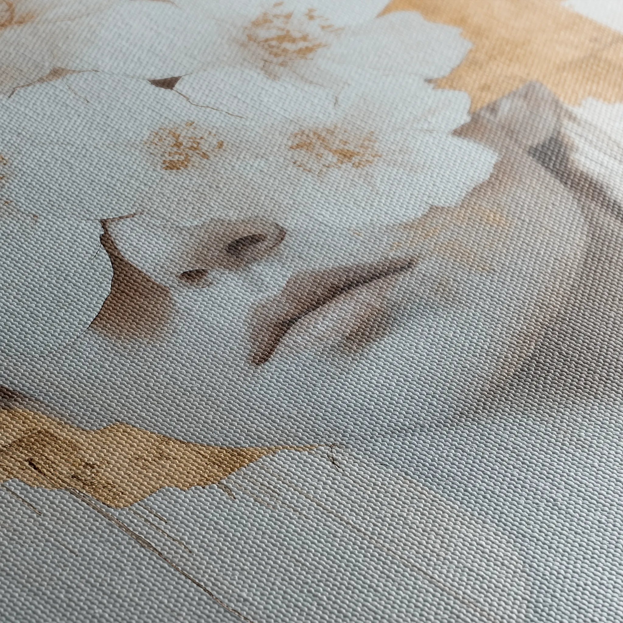 Portrait 164 Canvas Art 18" x 24" / 45 x 60 cm / Black
