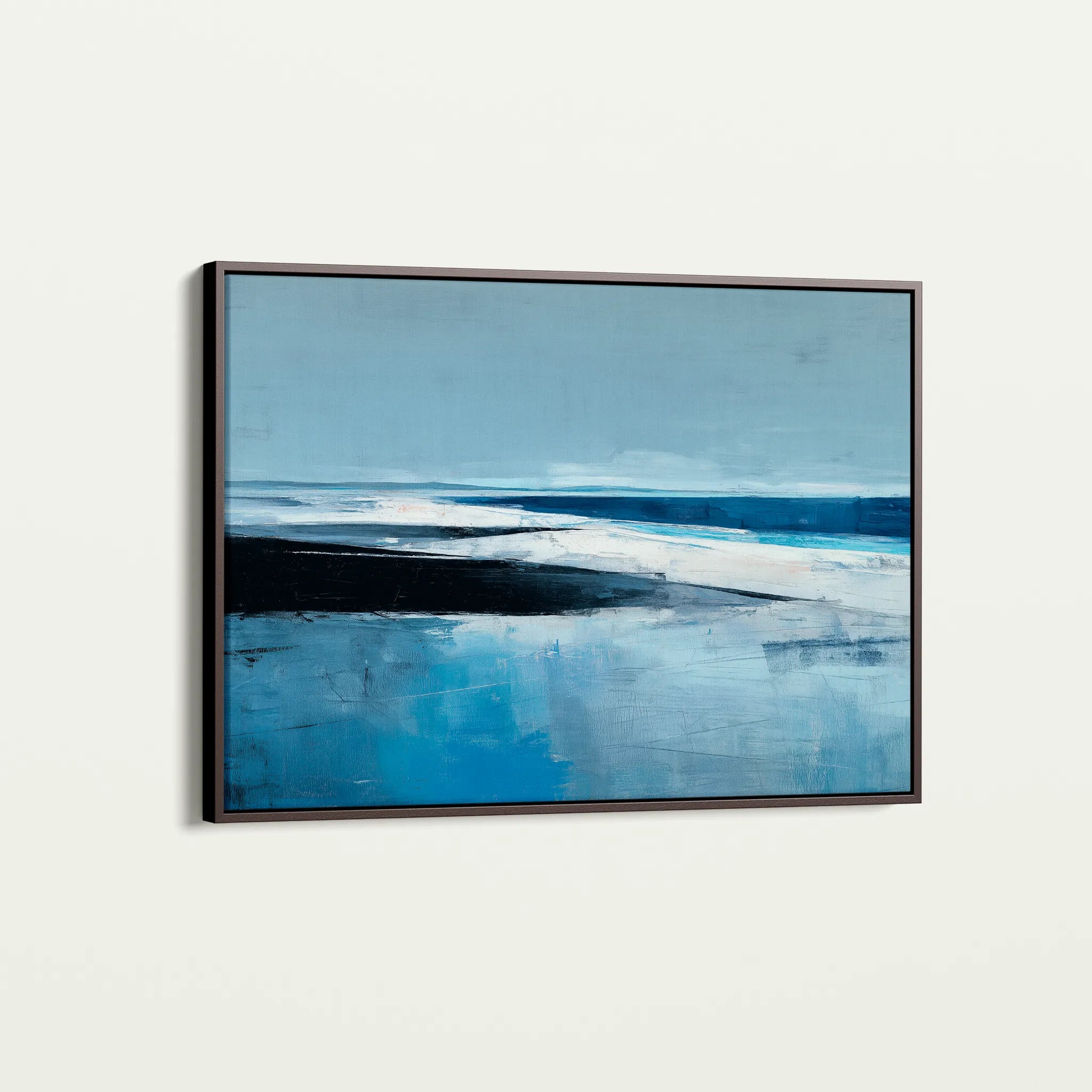 Abstract 1643 Canvas Art 18" x 24" / 45 x 60 cm / Black