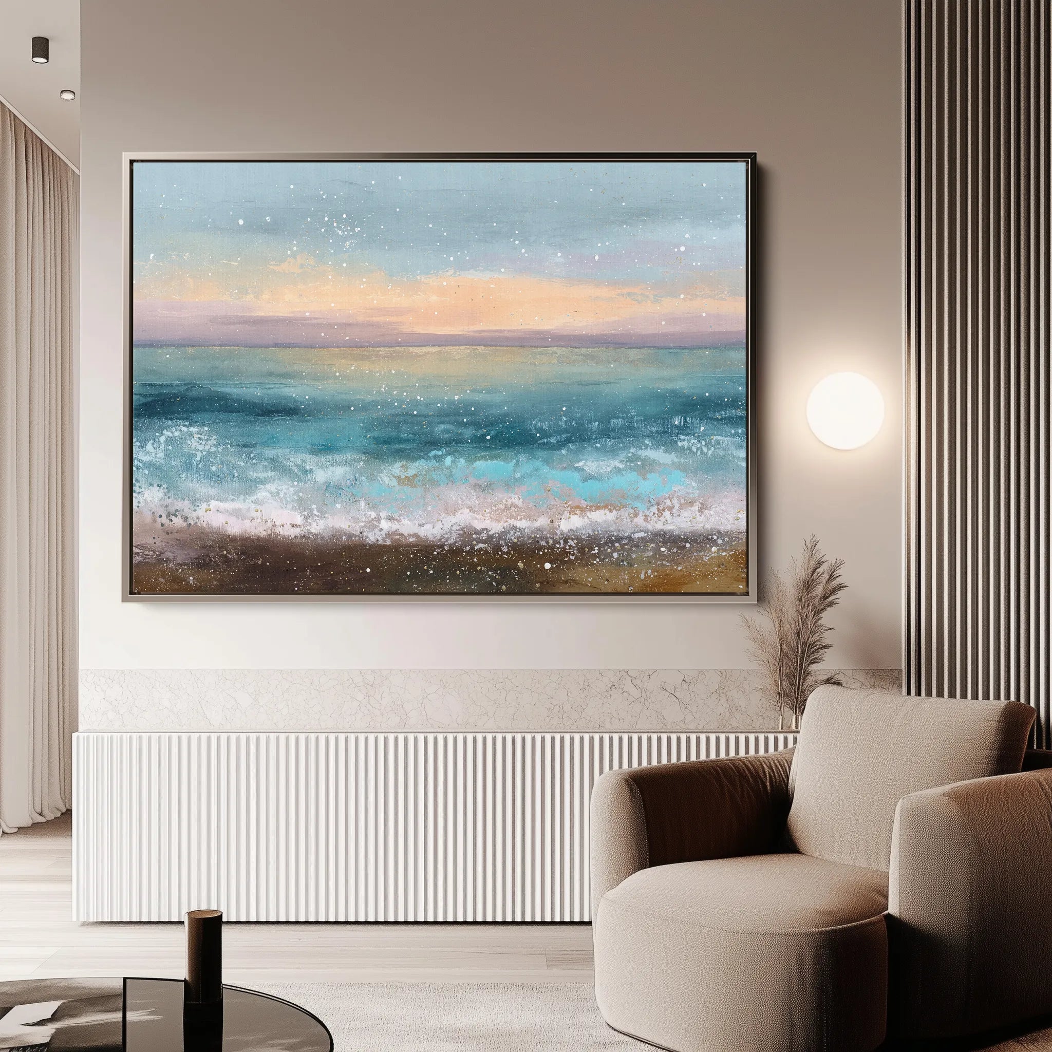 Abstract 1646 Canvas Art 18" x 24" / 45 x 60 cm / Black