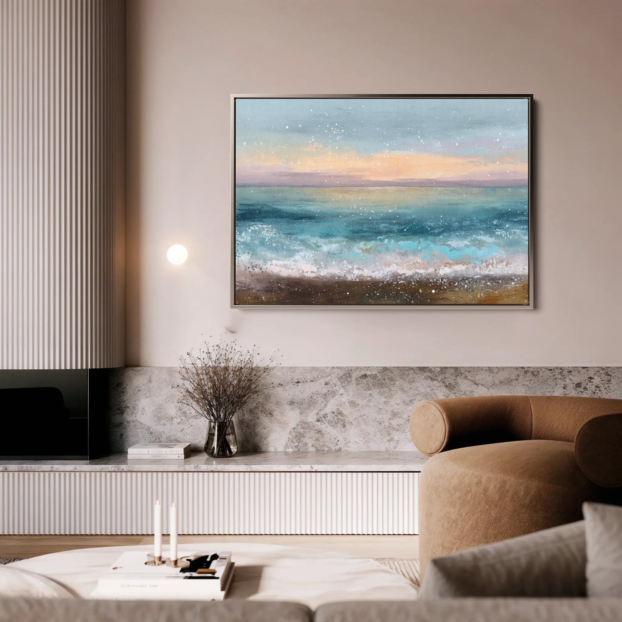 Abstract 1646 Canvas Art 18" x 24" / 45 x 60 cm / Black