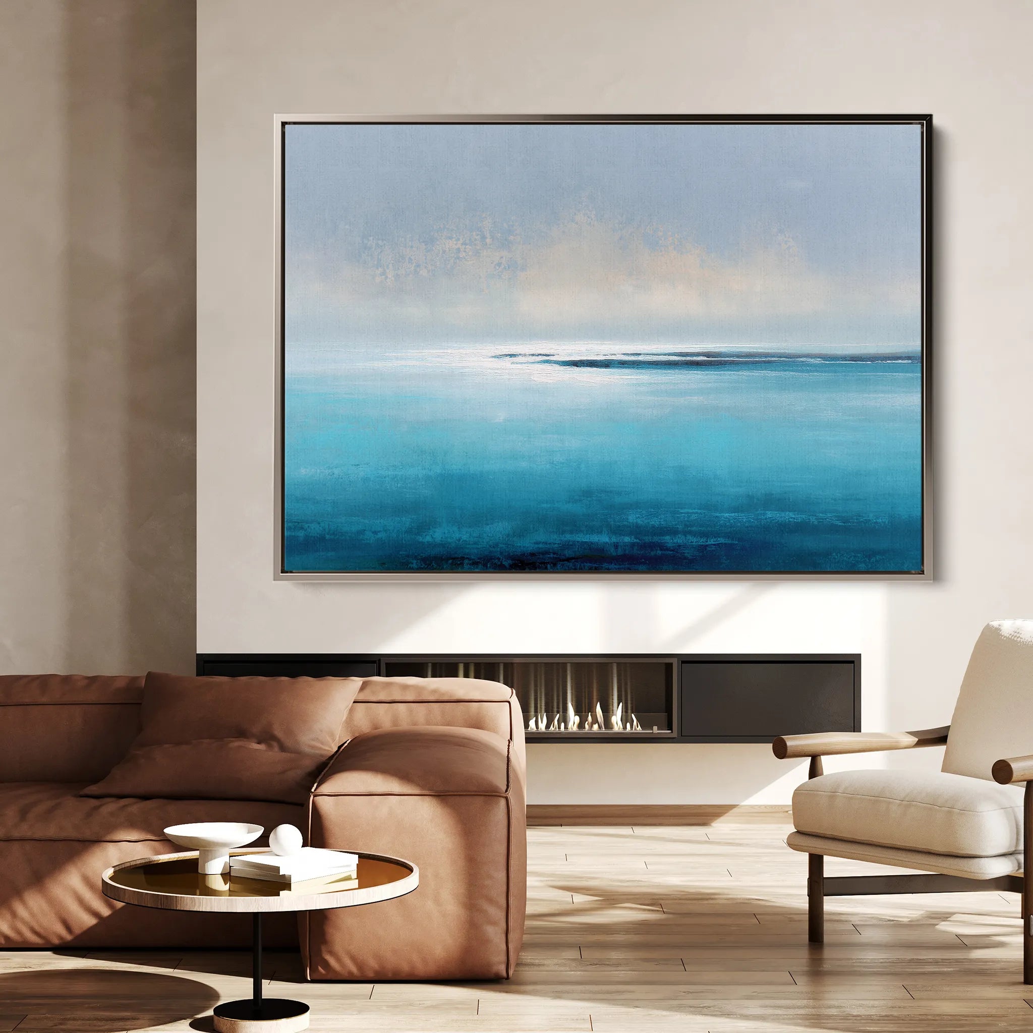 Abstract 1649 Canvas Art 18" x 24" / 45 x 60 cm / Black