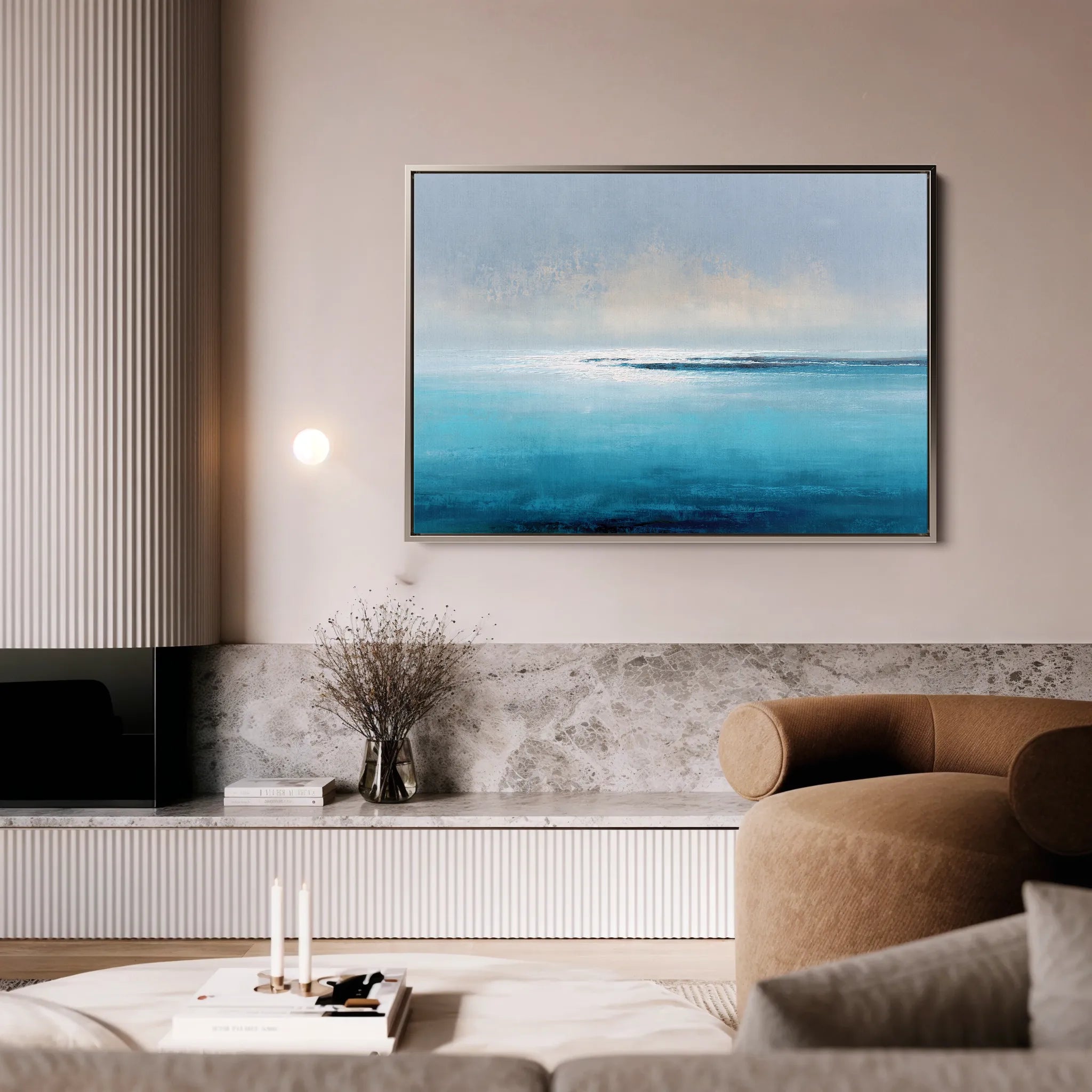 Abstract 1649 Canvas Art 18" x 24" / 45 x 60 cm / Black