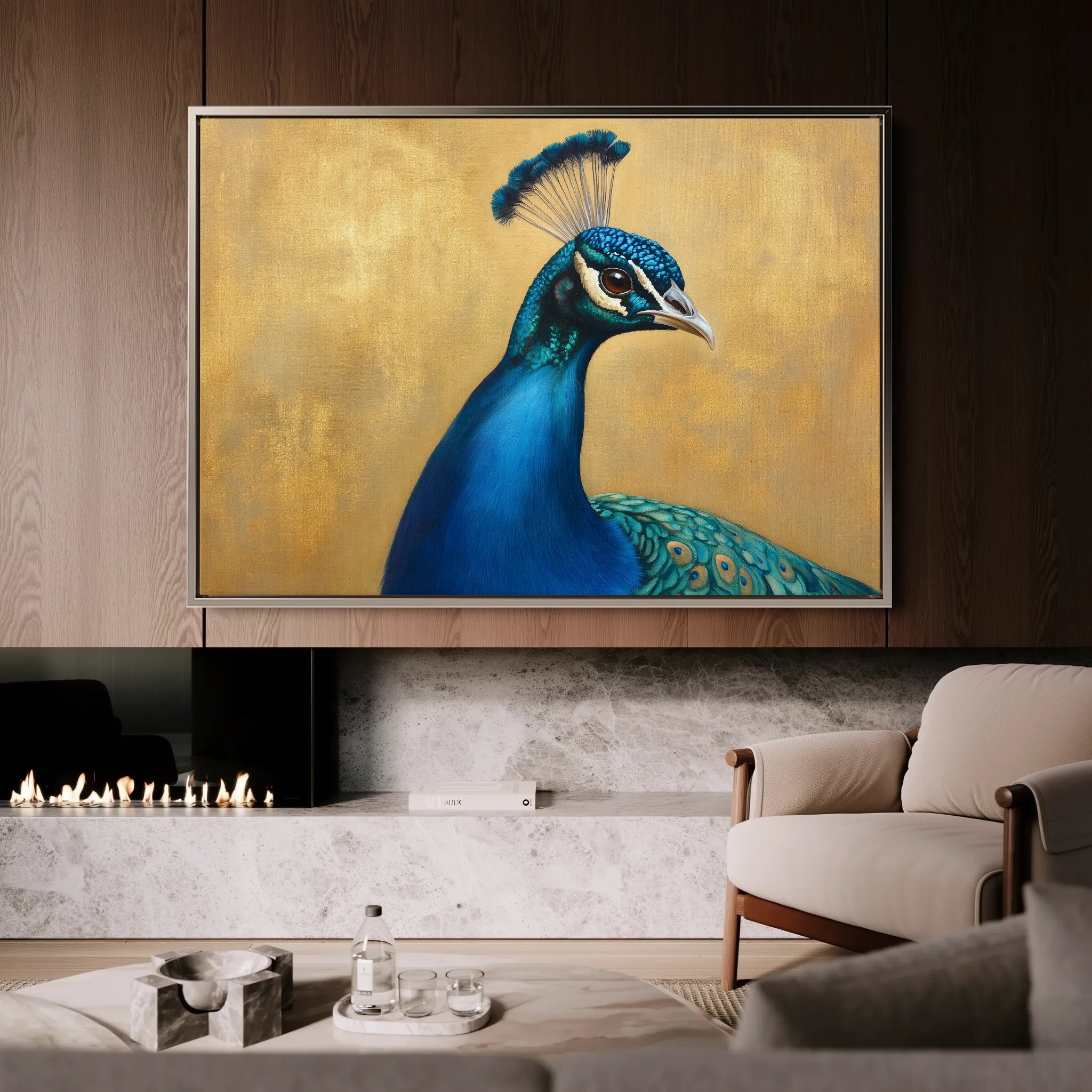 Animals 165 Canvas Art 18" x 24" / 45 x 60 cm / Black