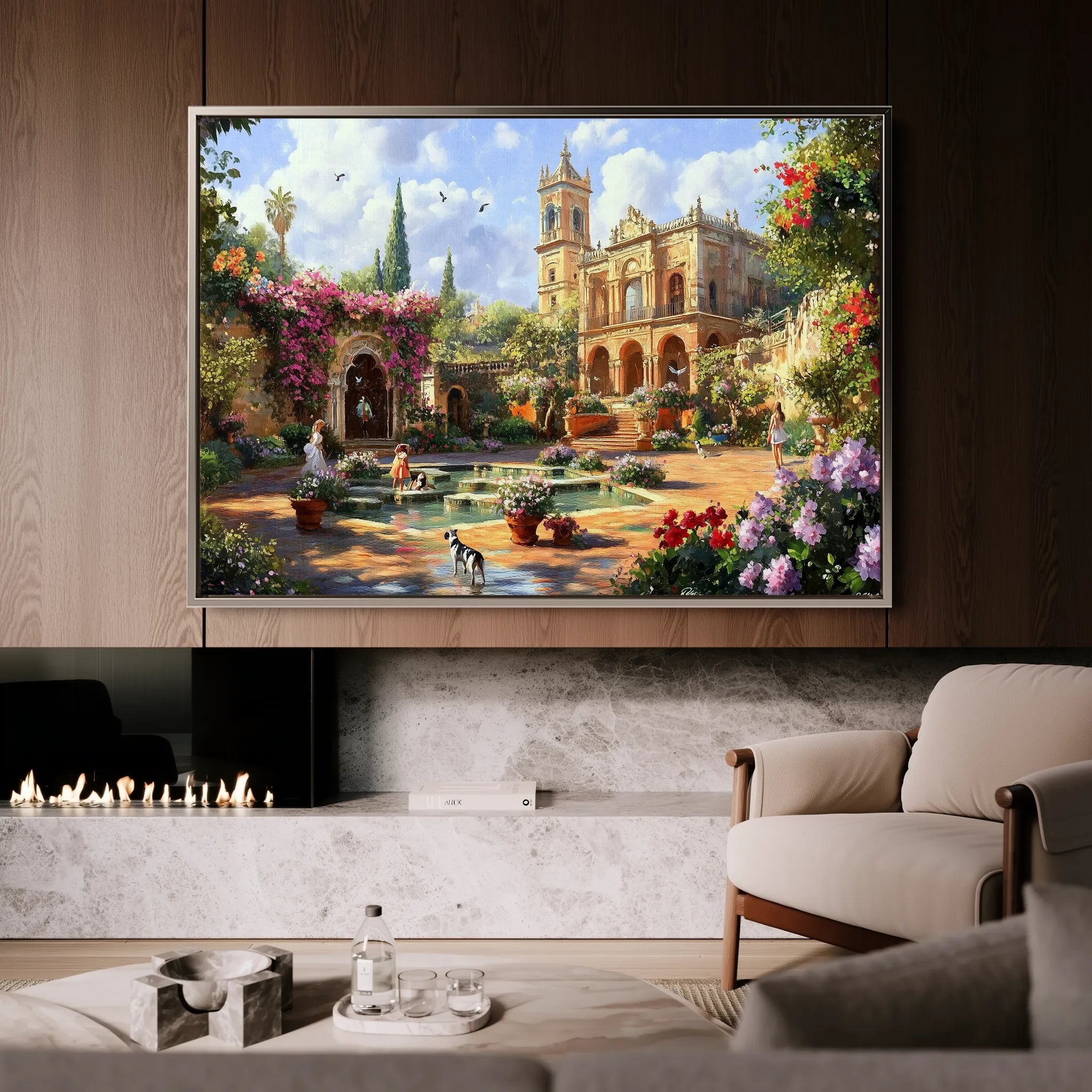 Landscape 165 Canvas Art 18" x 24" / 45 x 60 cm / Black