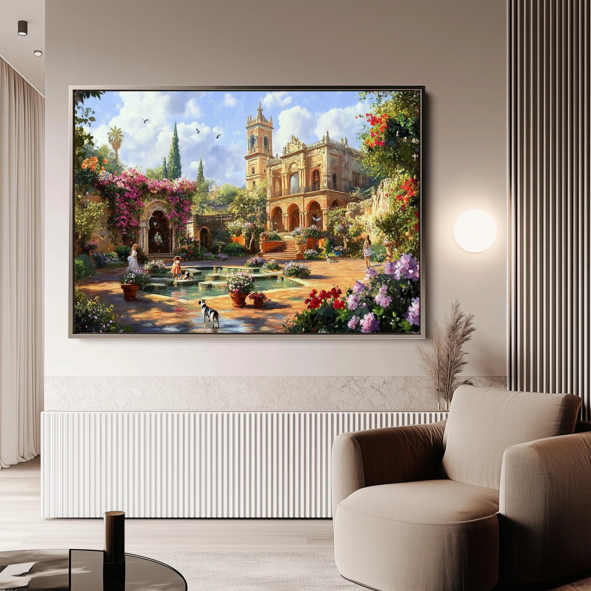 Landscape 165 Canvas Art 18" x 24" / 45 x 60 cm / Black