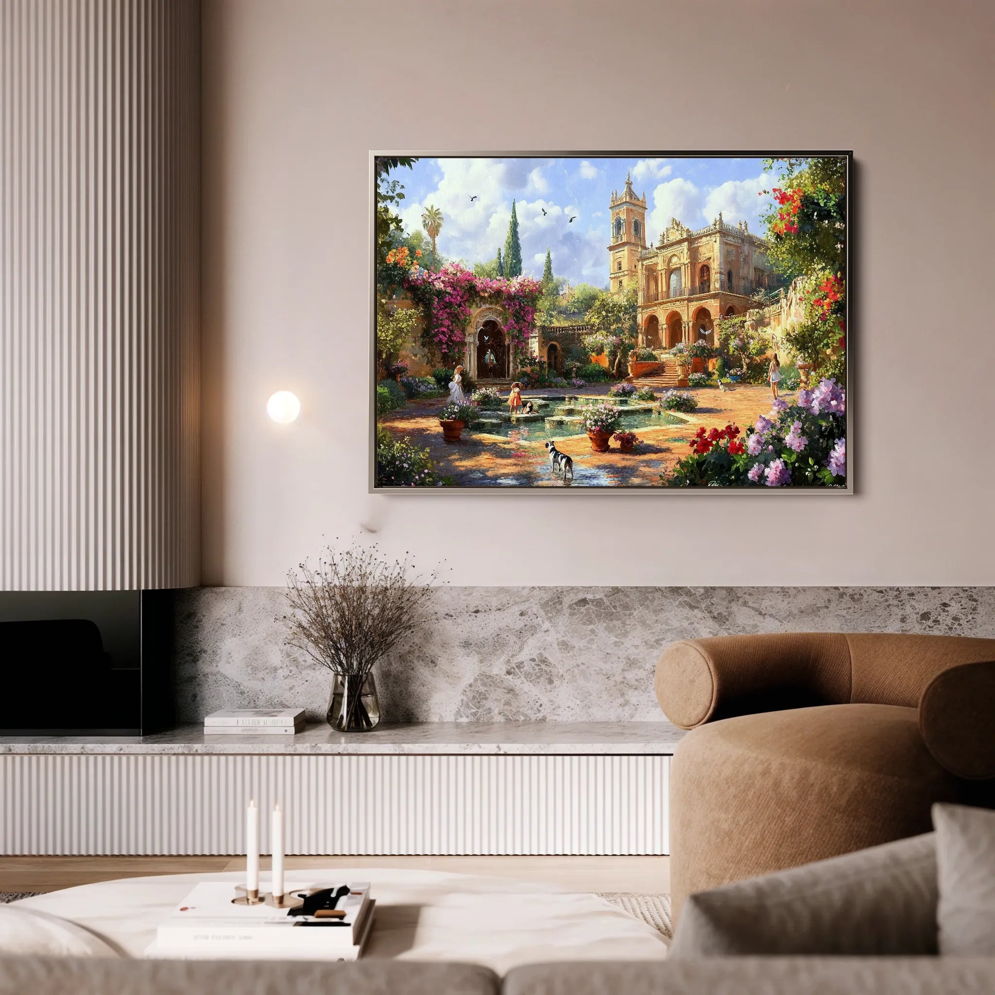 Landscape 165 Canvas Art 18" x 24" / 45 x 60 cm / Black