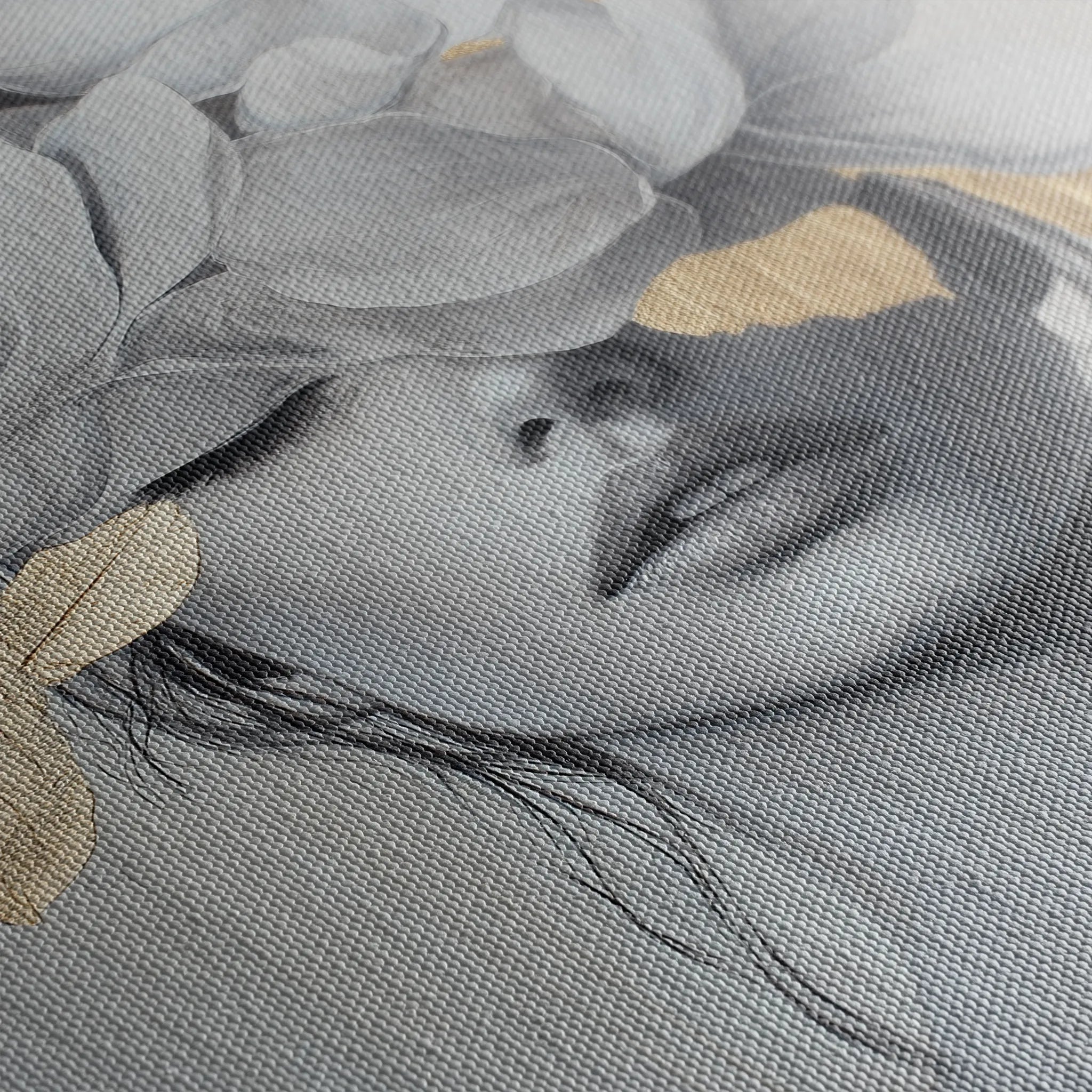 Portrait 165 Canvas Art 18" x 24" / 45 x 60 cm / Black