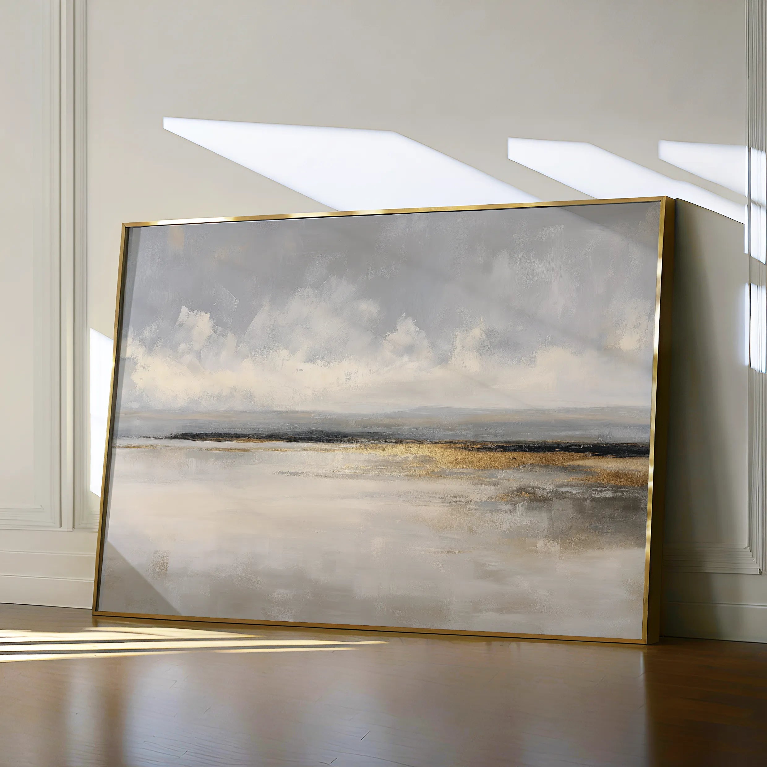 Abstract 1657 Canvas Art 18" x 24" / 45 x 60 cm / Black