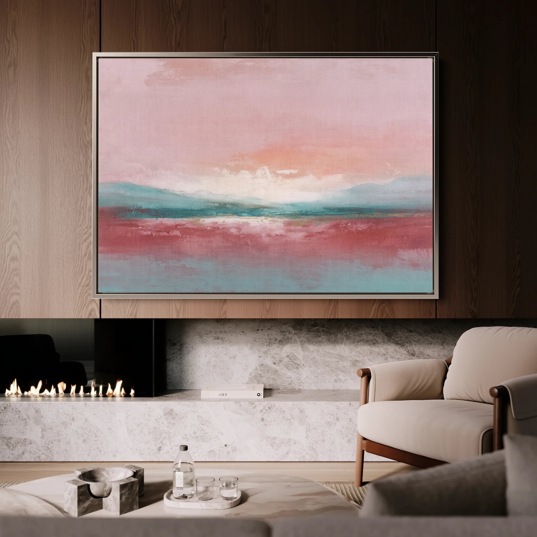 Abstract 1658 Canvas Art 18" x 24" / 45 x 60 cm / Black