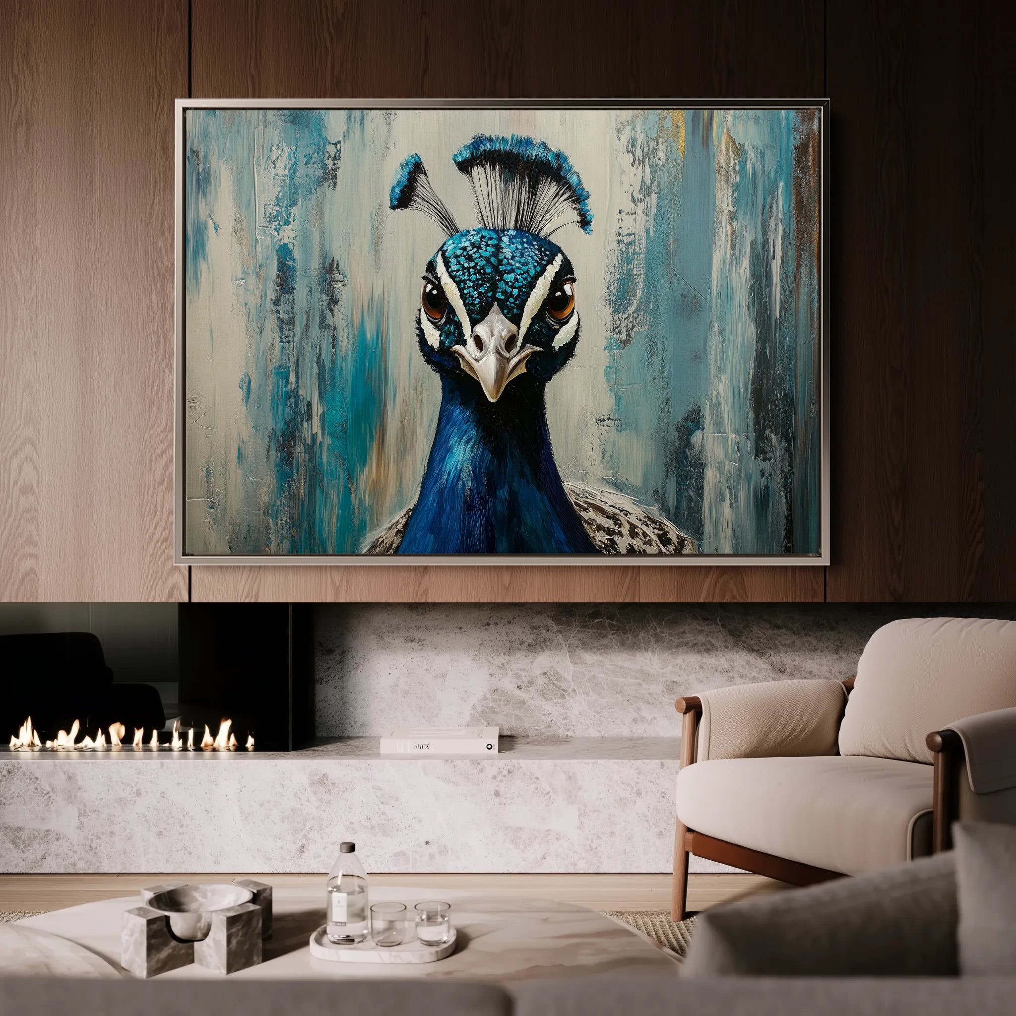Animals 166 Canvas Art 18" x 24" / 45 x 60 cm / Black