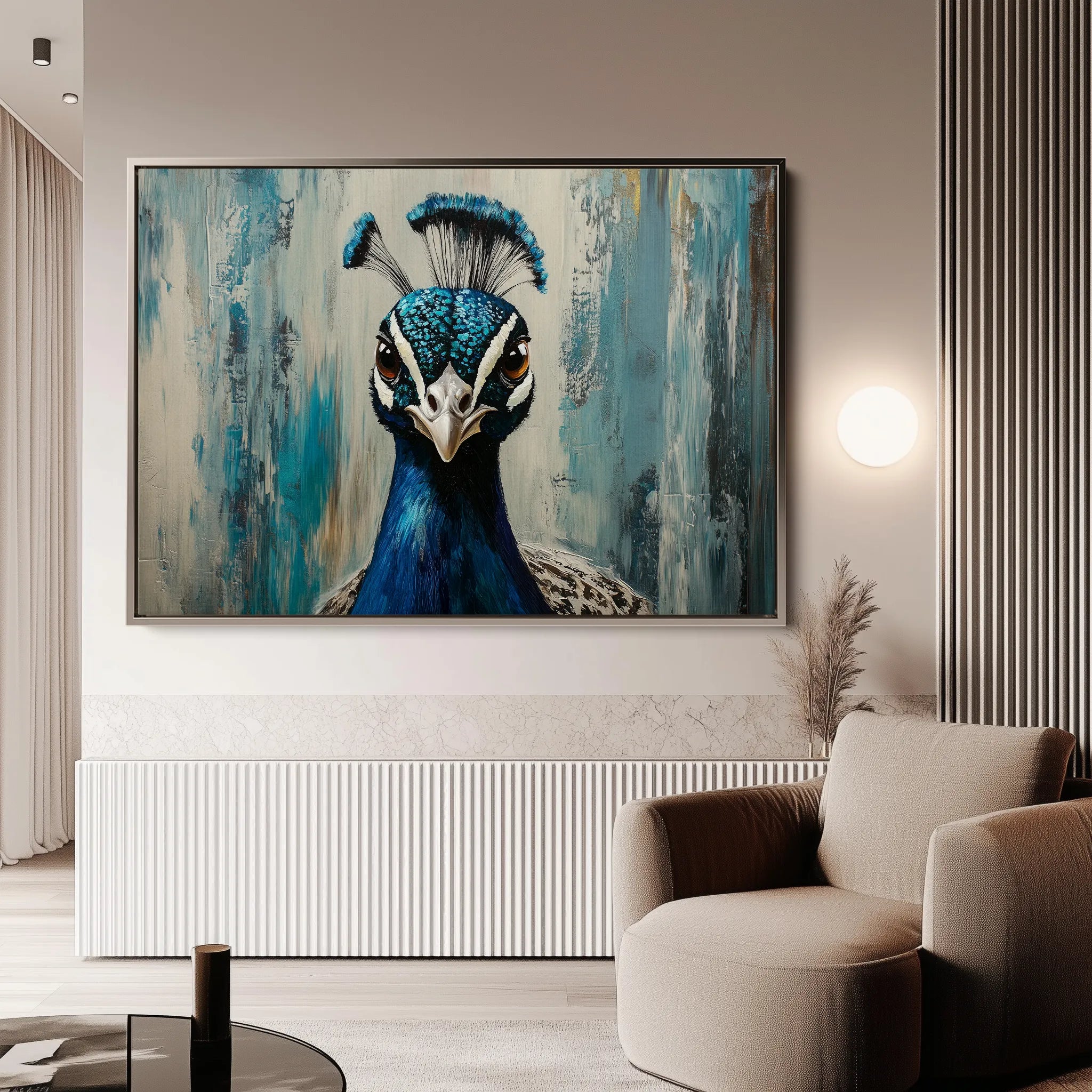 Animals 166 Canvas Art 18" x 24" / 45 x 60 cm / Black