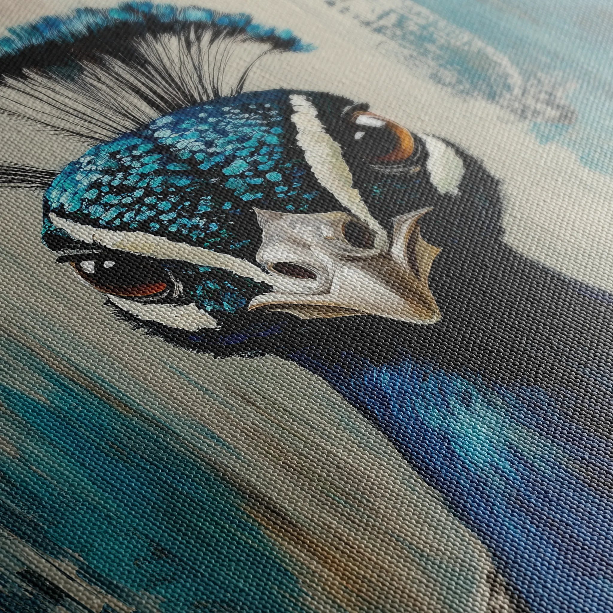 Animals 166 Canvas Art 18" x 24" / 45 x 60 cm / Black