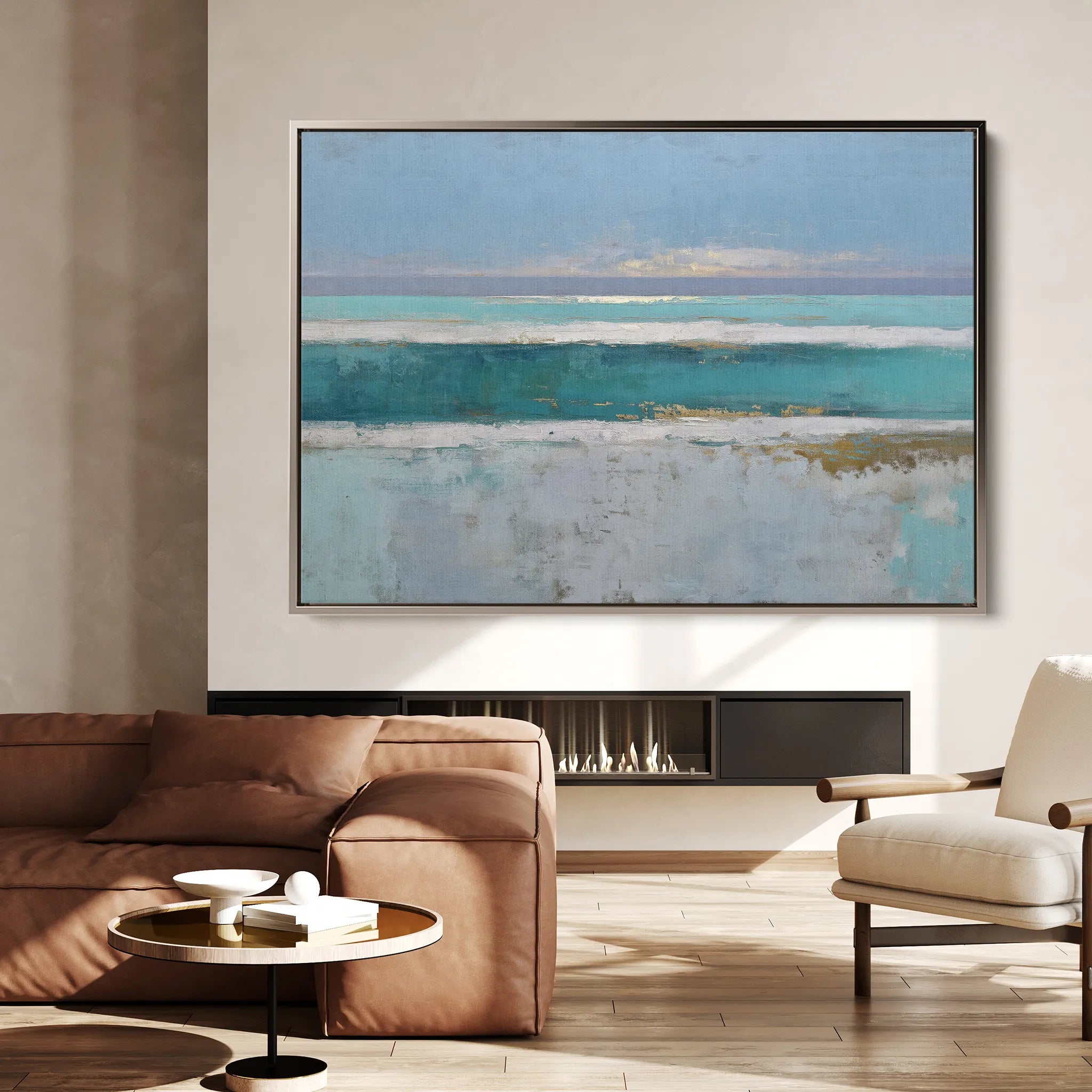 Abstract 1662 Canvas Art 18" x 24" / 45 x 60 cm / Black