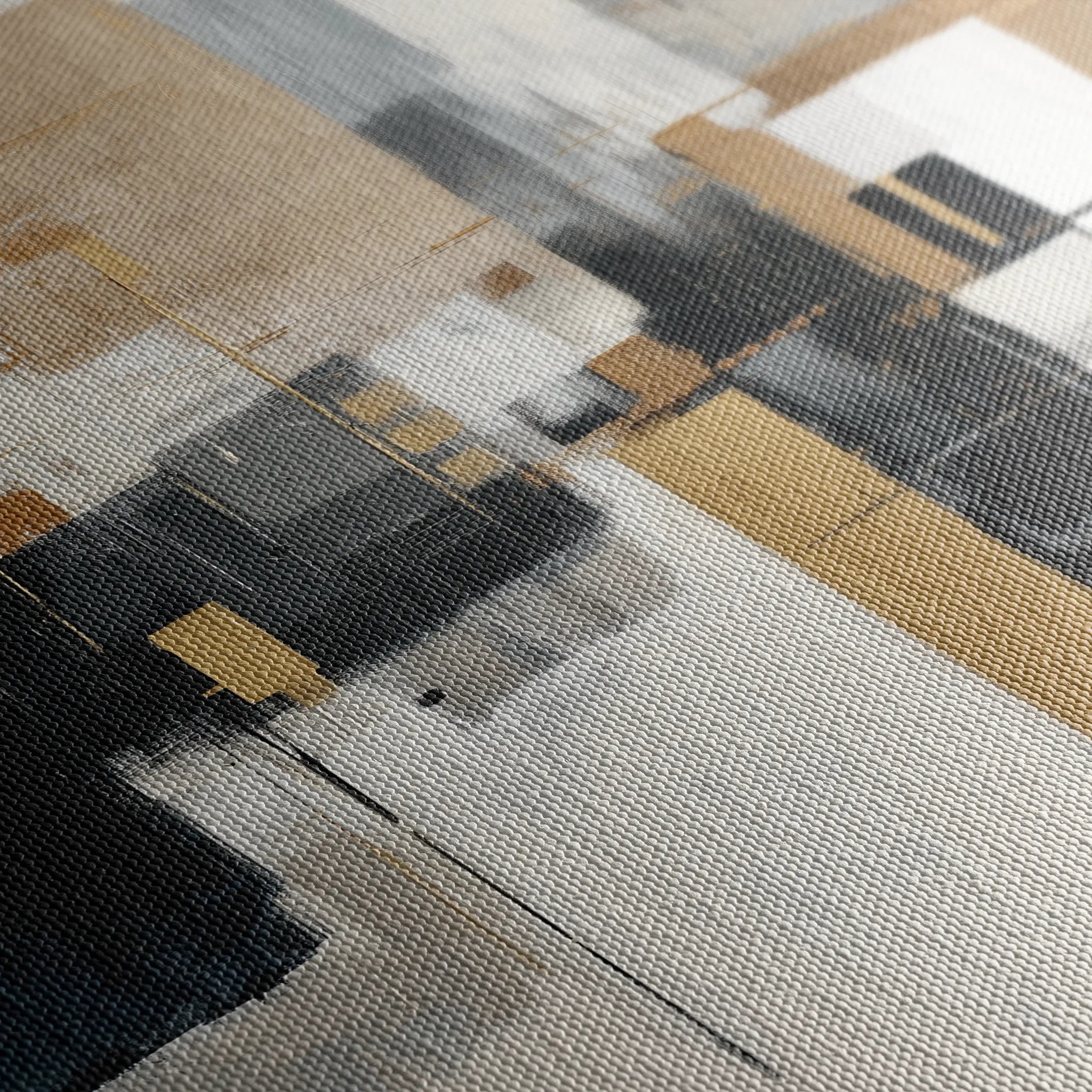 Abstract 1668 Canvas Art 18" x 24" / 45 x 60 cm / Black
