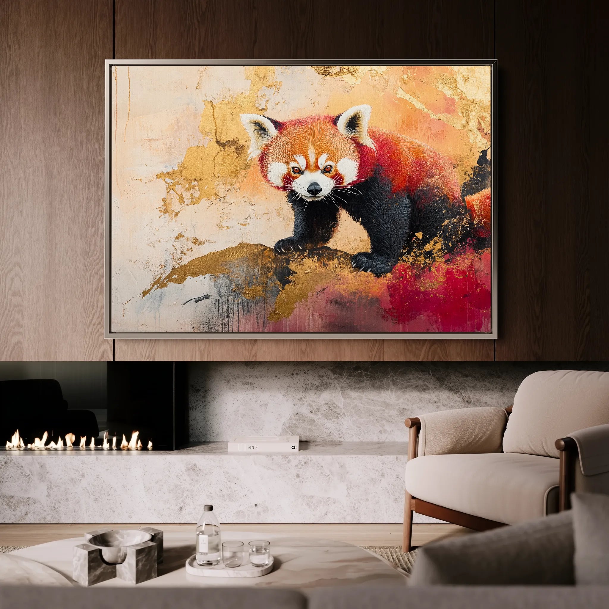 Animals 167 Canvas Art 18" x 24" / 45 x 60 cm / Black