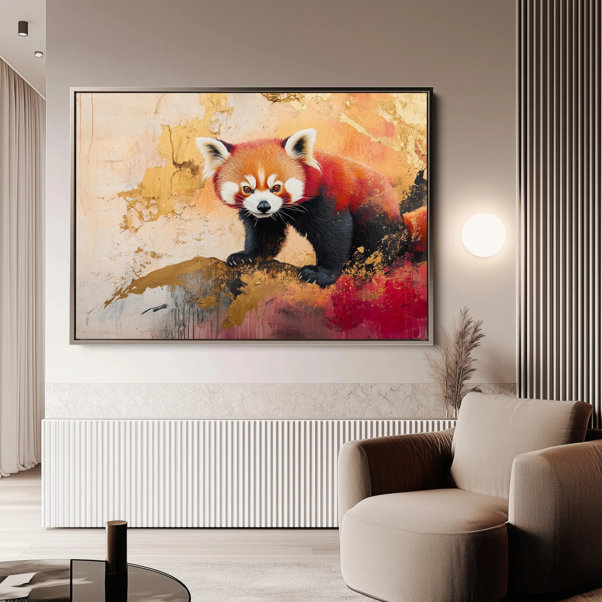 Animals 167 Canvas Art 18" x 24" / 45 x 60 cm / Black