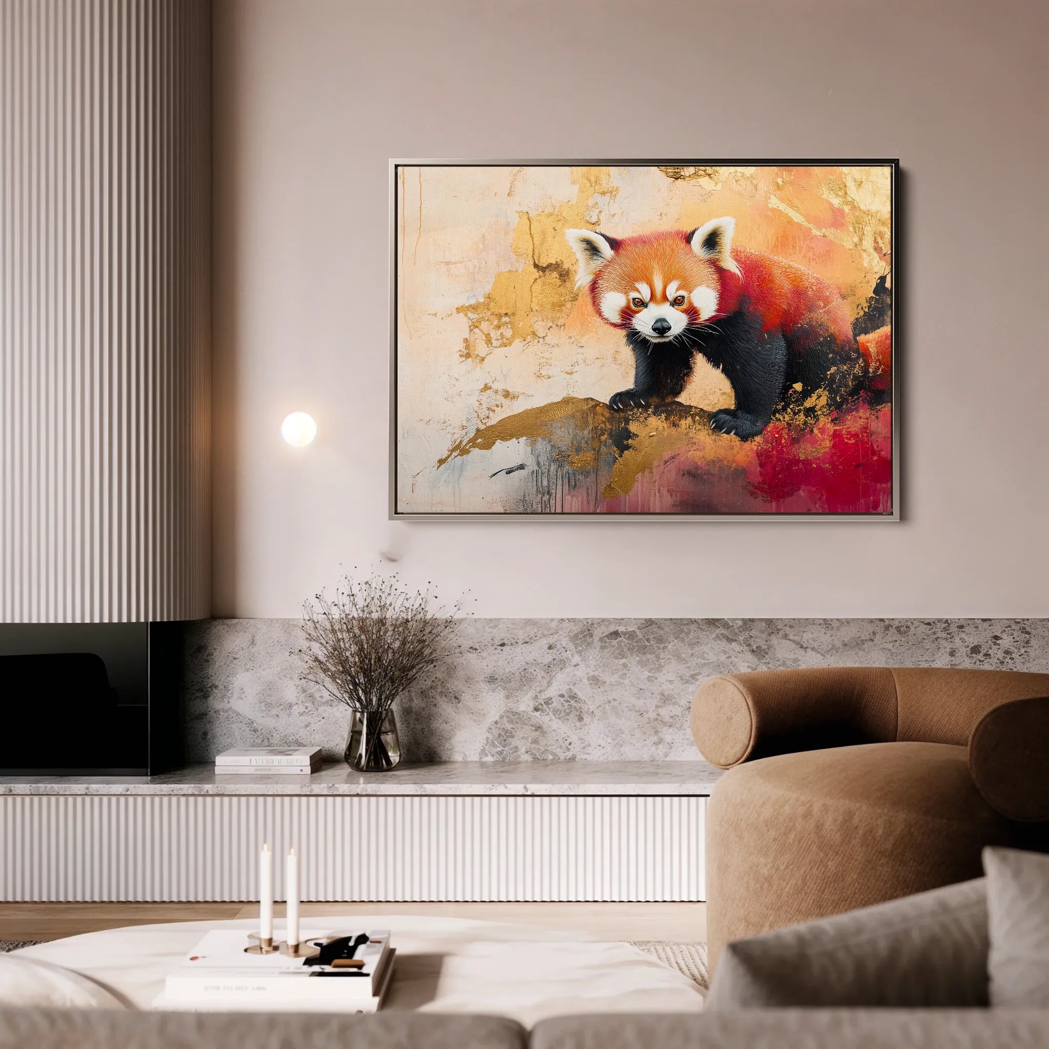 Animals 167 Canvas Art 18" x 24" / 45 x 60 cm / Black