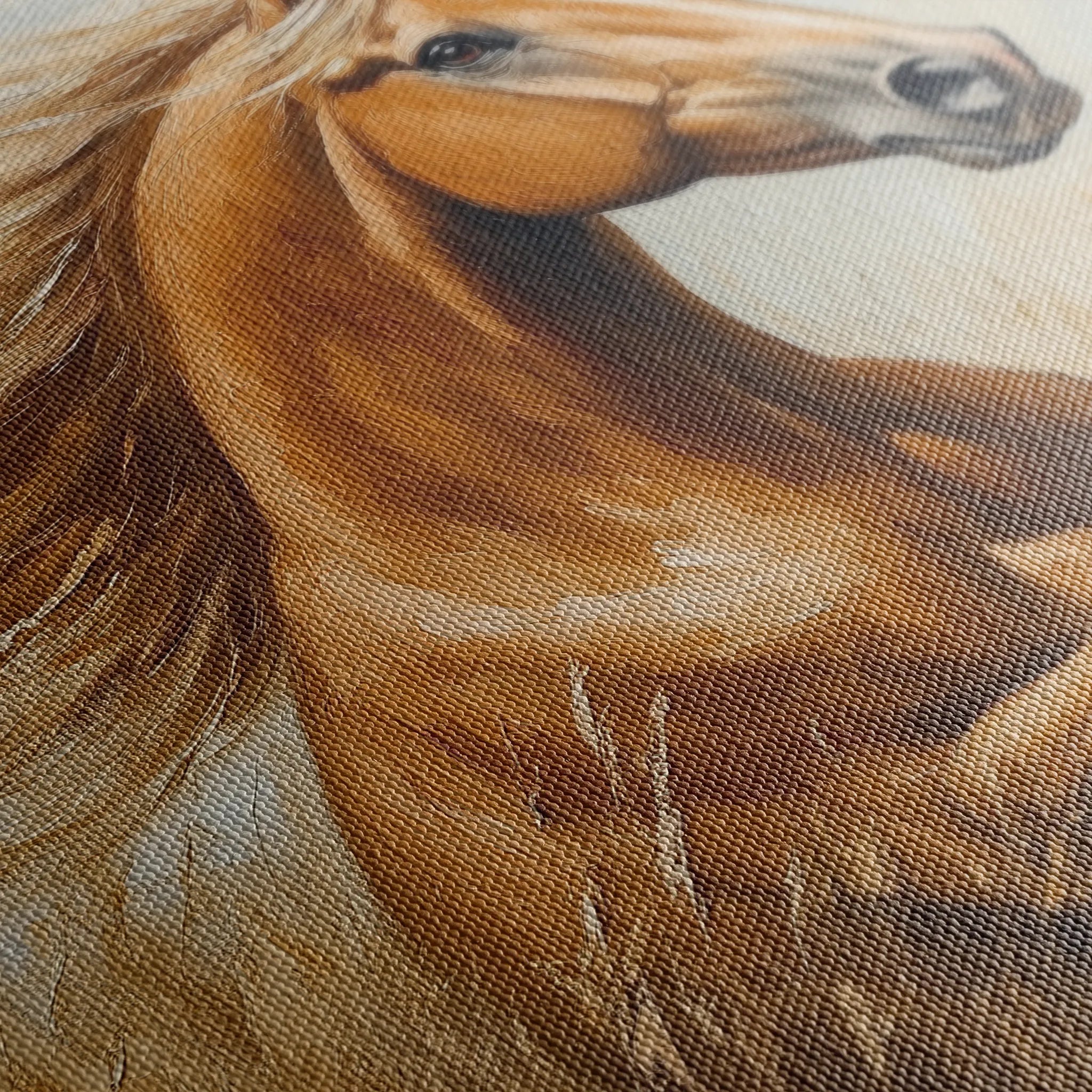 Horses 167 Canvas Art 18" x 24" / 45 x 60 cm / Black