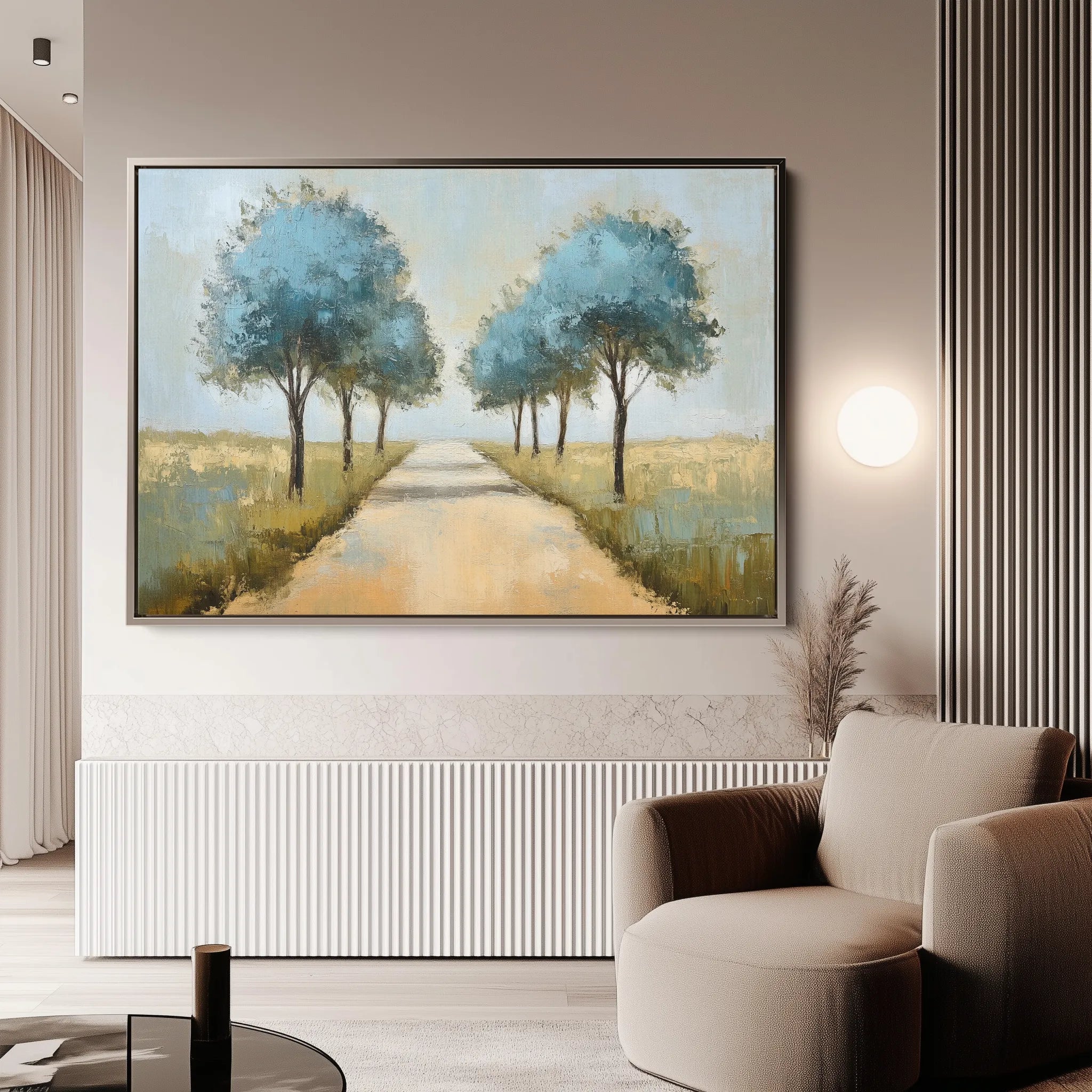 Landscape 167 Canvas Art 18" x 24" / 45 x 60 cm / Black
