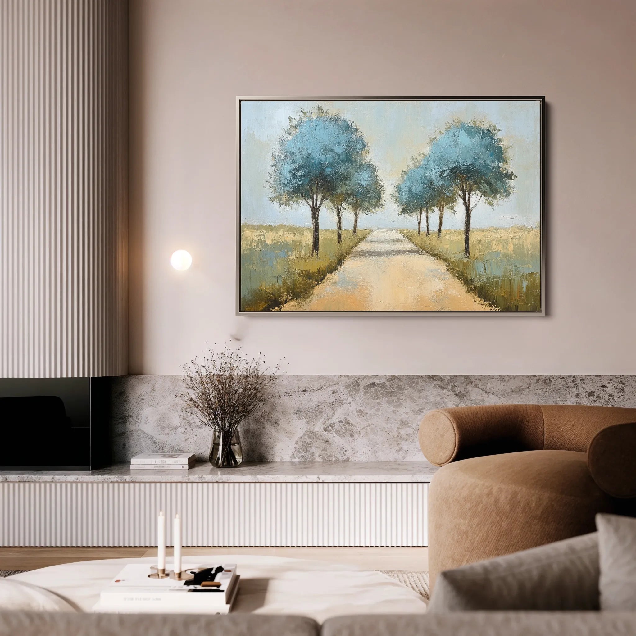 Landscape 167 Canvas Art 18" x 24" / 45 x 60 cm / Black