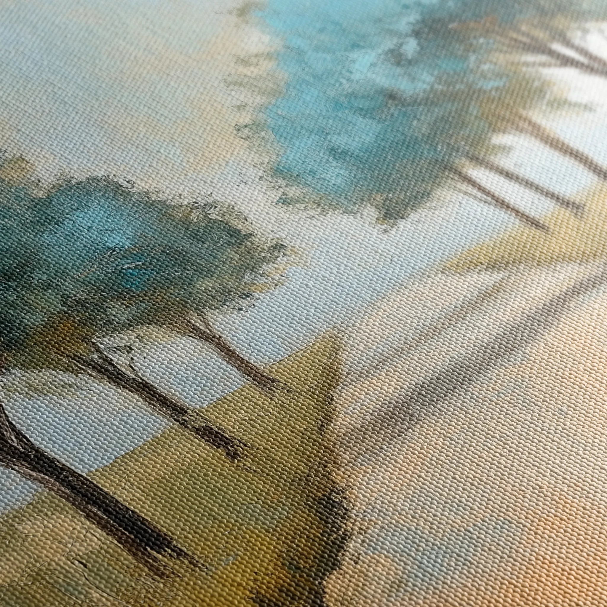 Landscape 167 Canvas Art 18" x 24" / 45 x 60 cm / Black