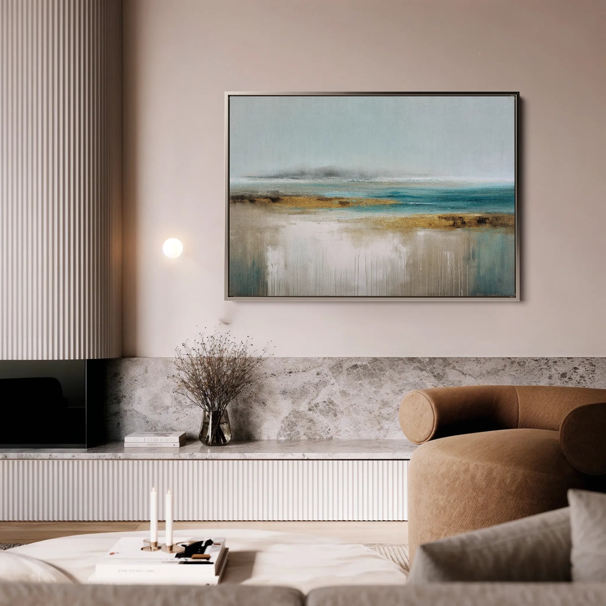 Abstract 1677 Canvas Art 18" x 24" / 45 x 60 cm / Black