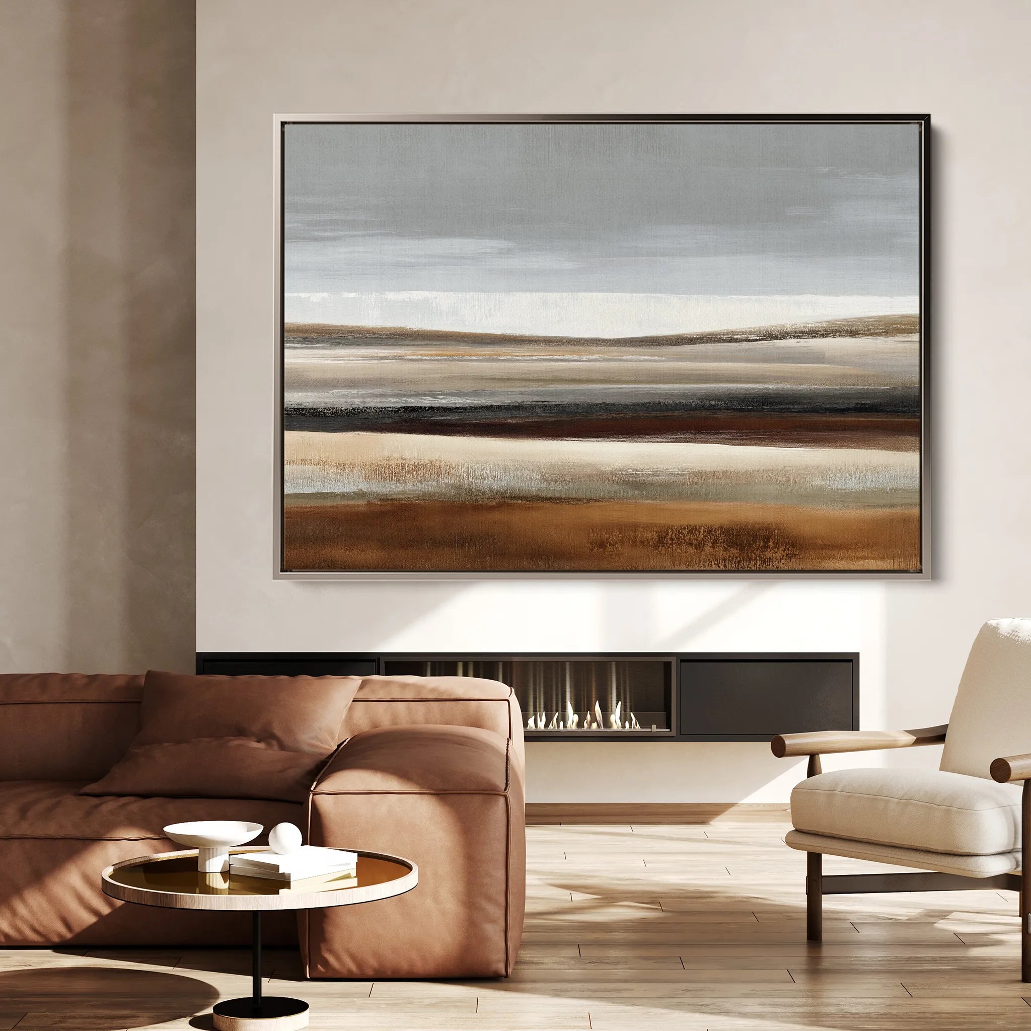 Abstract 1678 Canvas Art 18" x 24" / 45 x 60 cm / Black