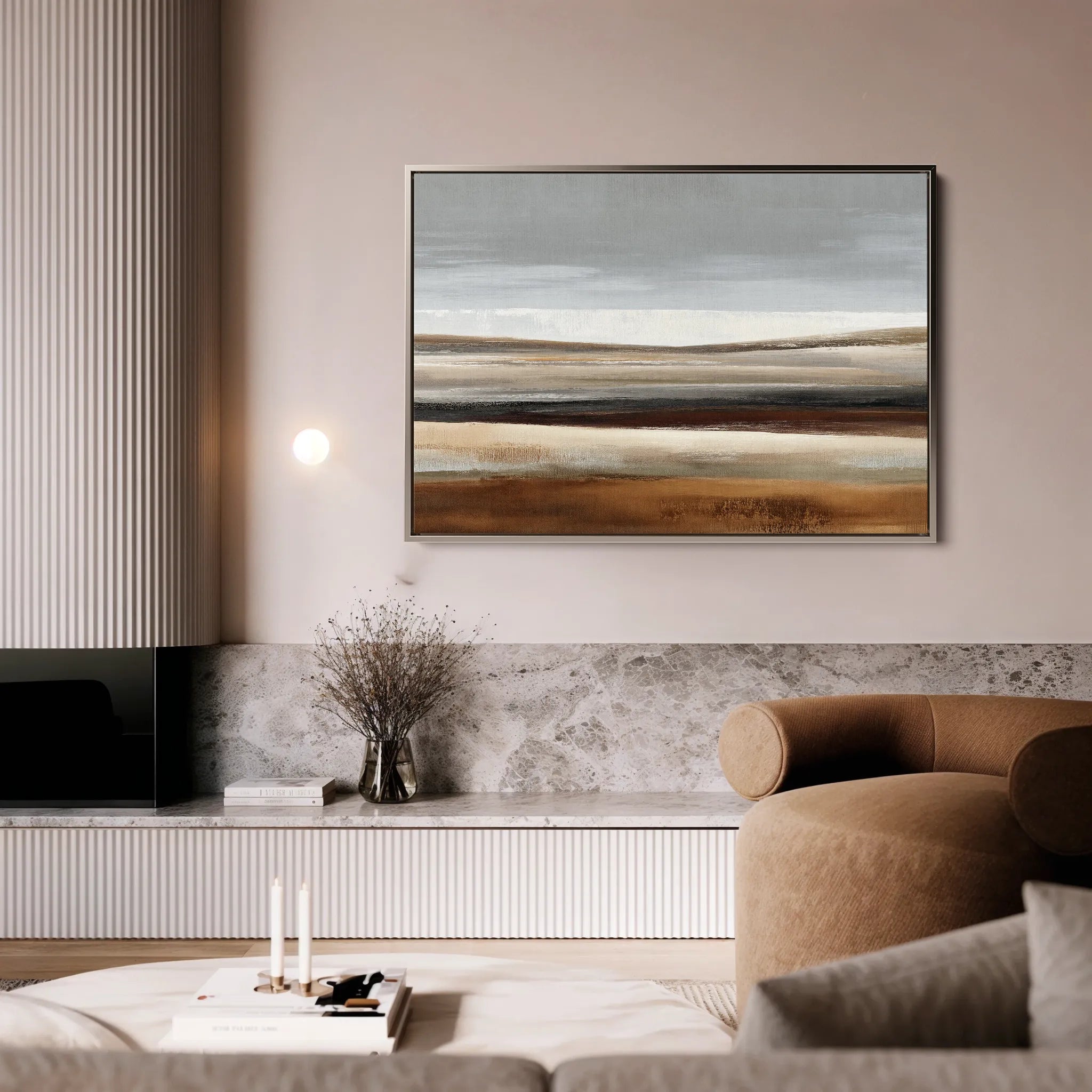 Abstract 1678 Canvas Art 18" x 24" / 45 x 60 cm / Black