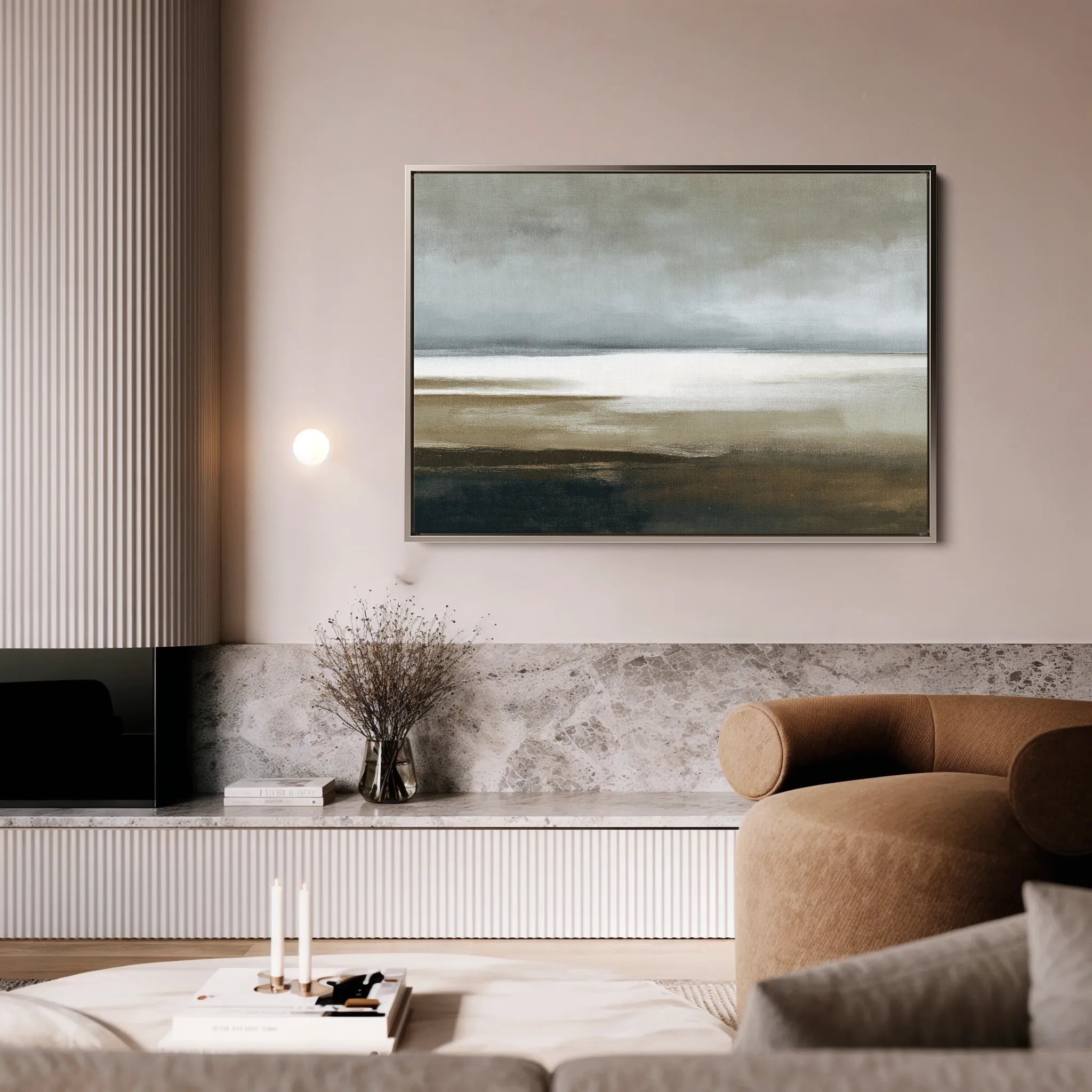 Abstract 1679 Canvas Art 18" x 24" / 45 x 60 cm / Black
