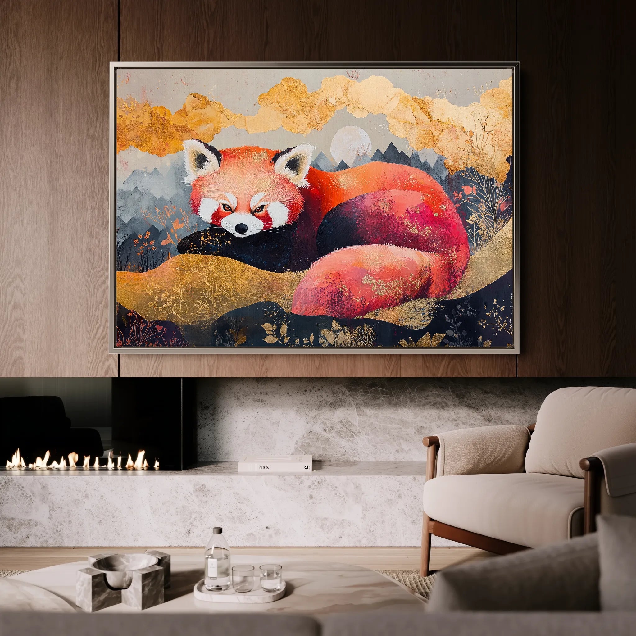 Animals 168 Canvas Art 18" x 24" / 45 x 60 cm / Black