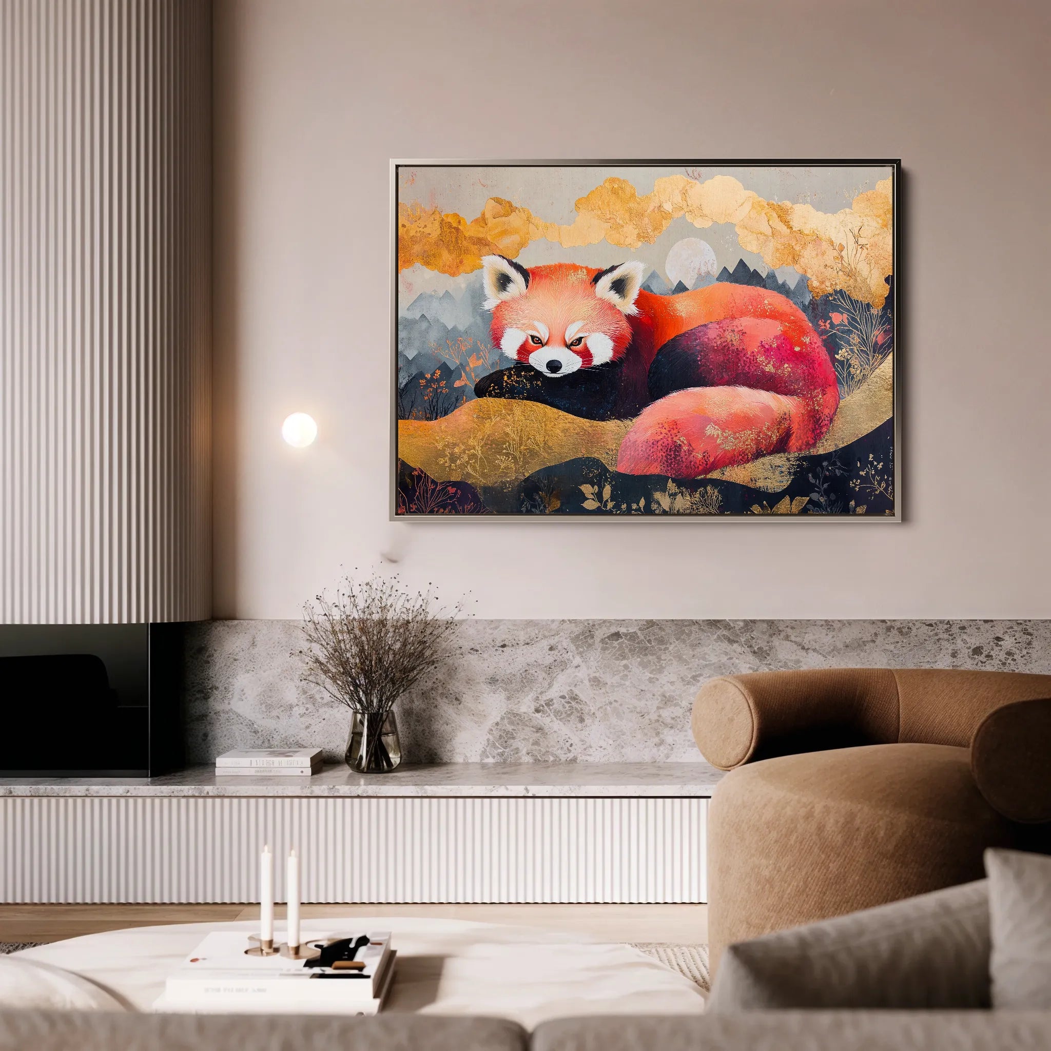 Animals 168 Canvas Art 18" x 24" / 45 x 60 cm / Black