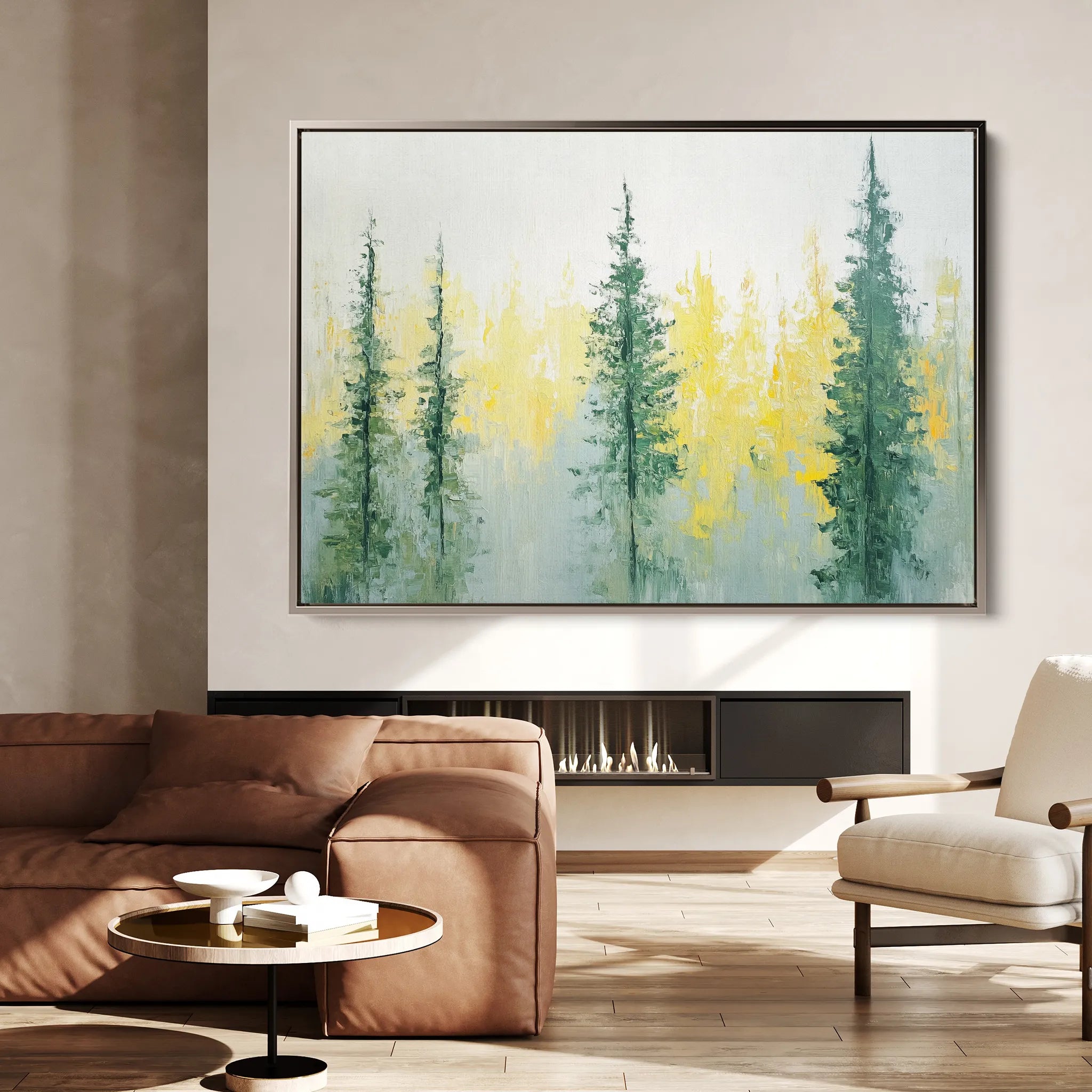 Landscape 168 Canvas Art 18" x 24" / 45 x 60 cm / Black