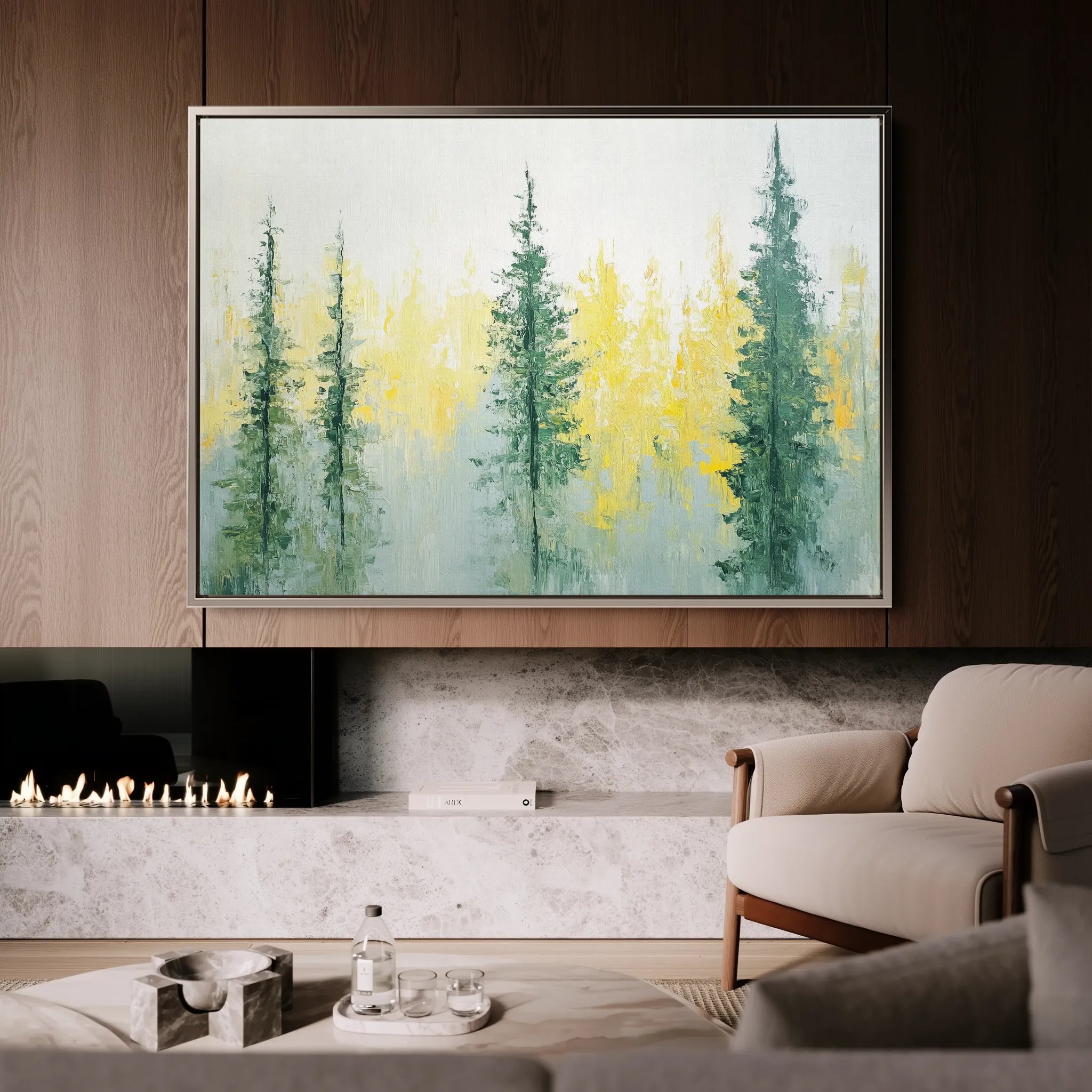 Landscape 168 Canvas Art 18" x 24" / 45 x 60 cm / Black