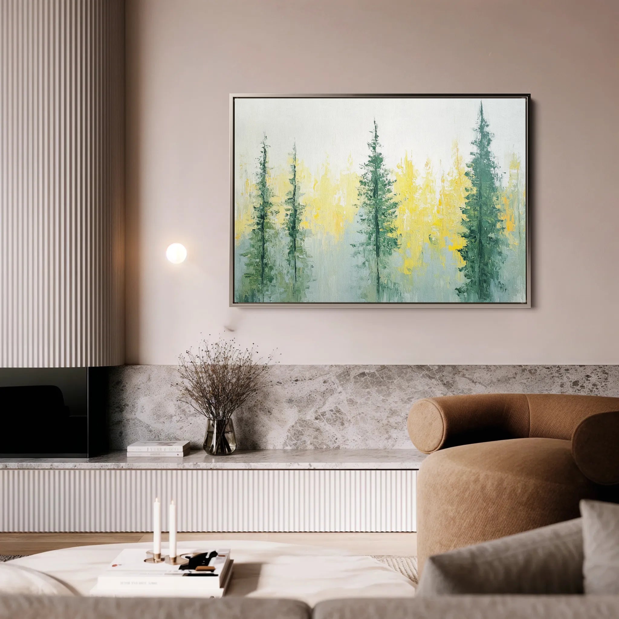 Landscape 168 Canvas Art 18" x 24" / 45 x 60 cm / Black