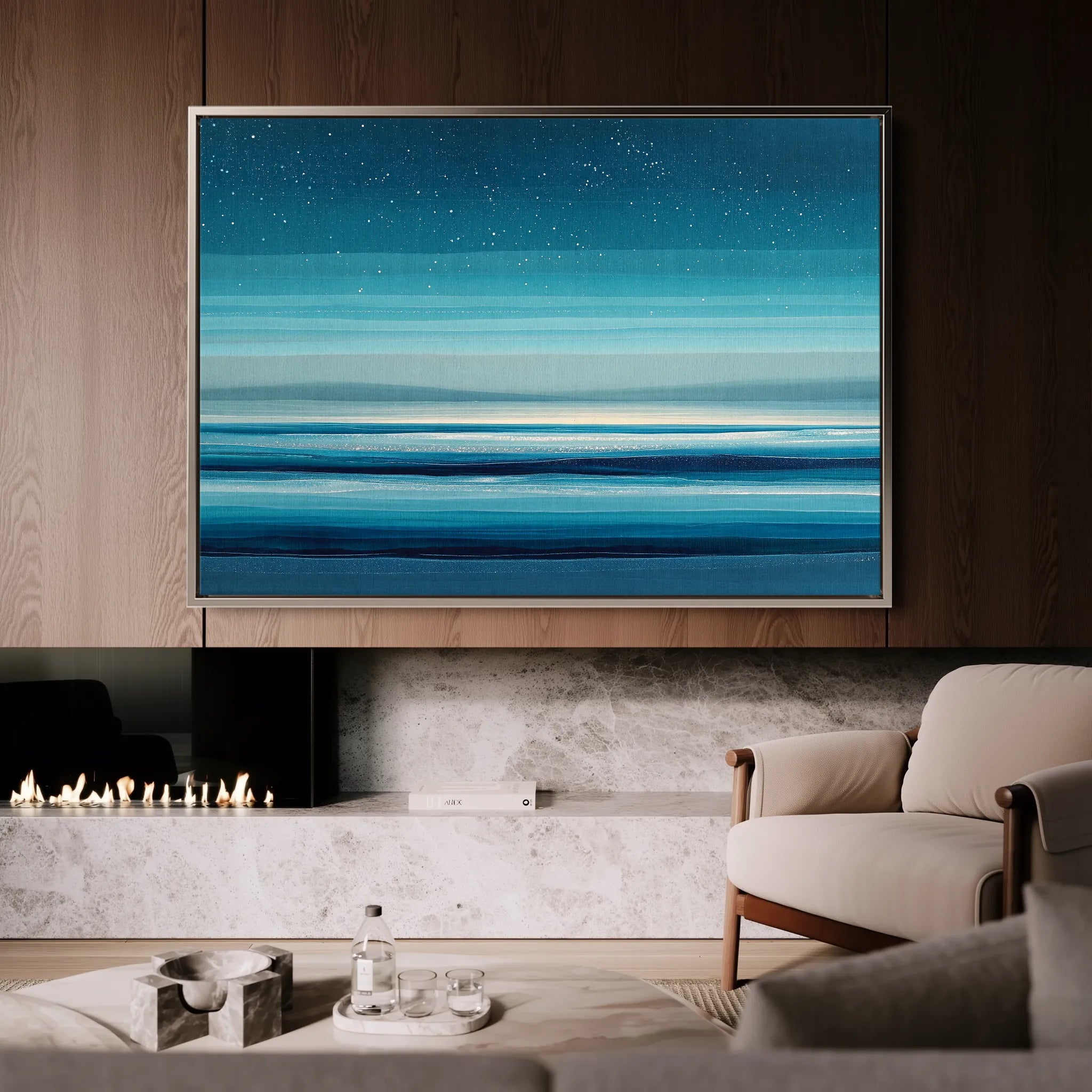 Abstract 1685 Canvas Art 18" x 24" / 45 x 60 cm / Black