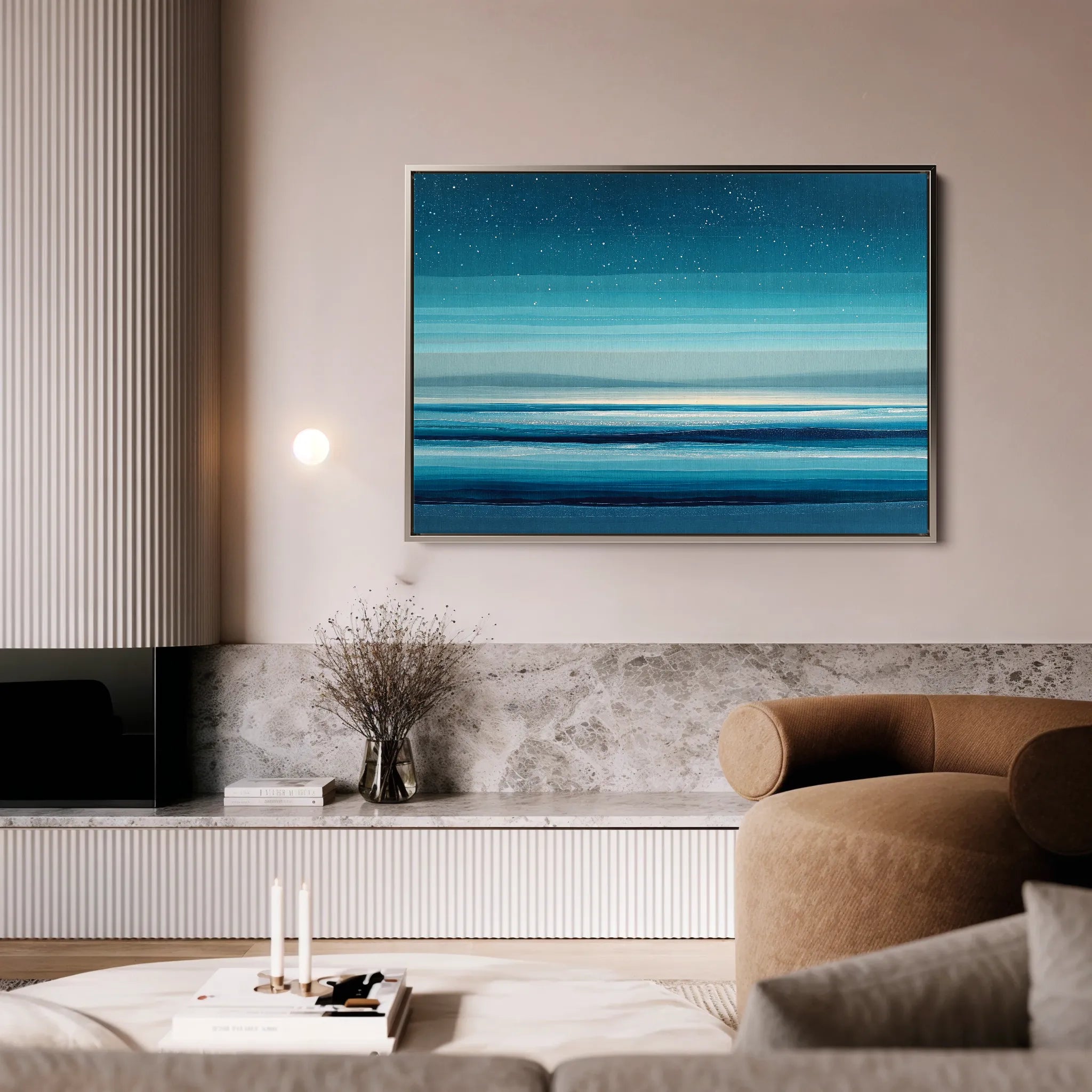 Abstract 1685 Canvas Art 18" x 24" / 45 x 60 cm / Black