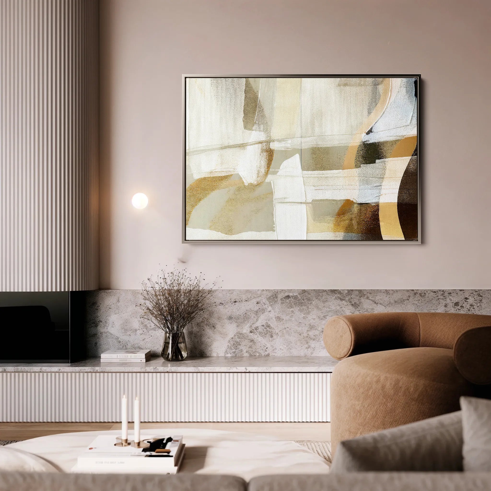 Abstract 169 Canvas Art 18" x 24" / 45 x 60 cm / Black