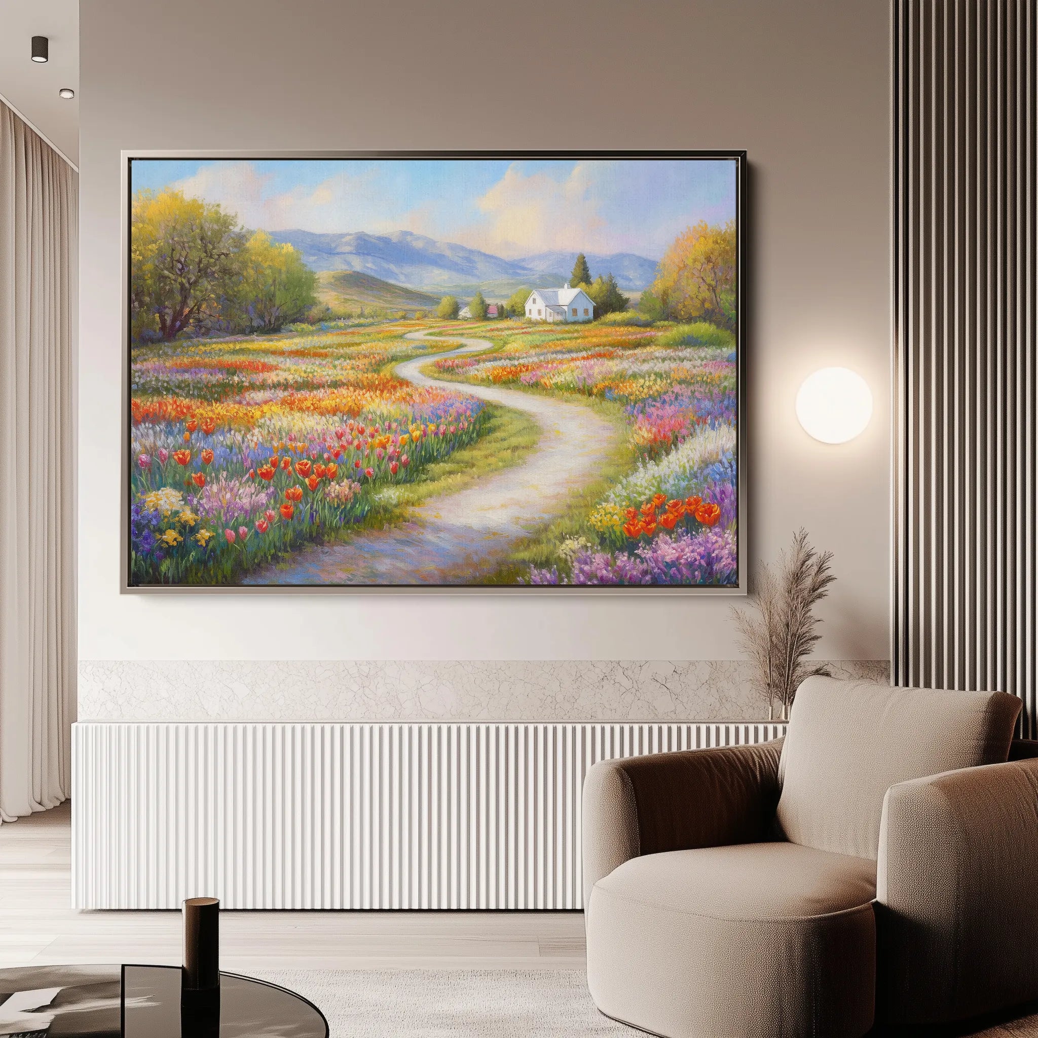 Landscape 169 Canvas Art 18" x 24" / 45 x 60 cm / Black