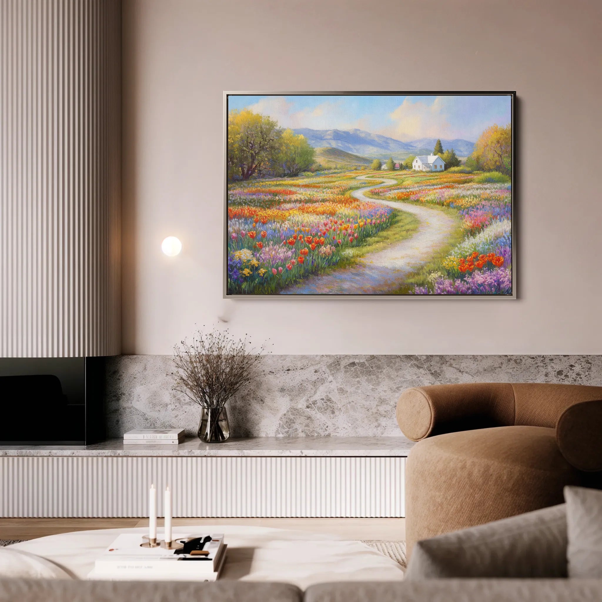 Landscape 169 Canvas Art 18" x 24" / 45 x 60 cm / Black