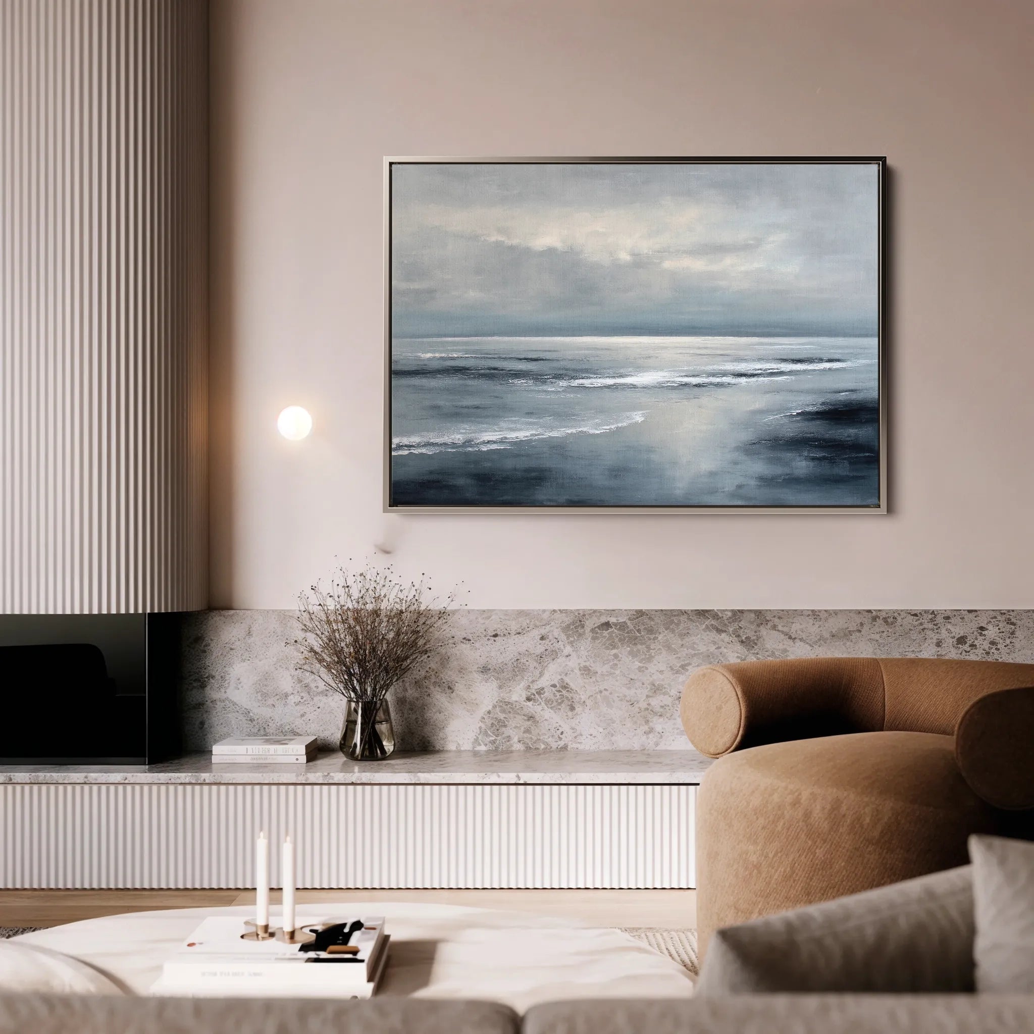 Abstract 1691 Canvas Art 18" x 24" / 45 x 60 cm / Black