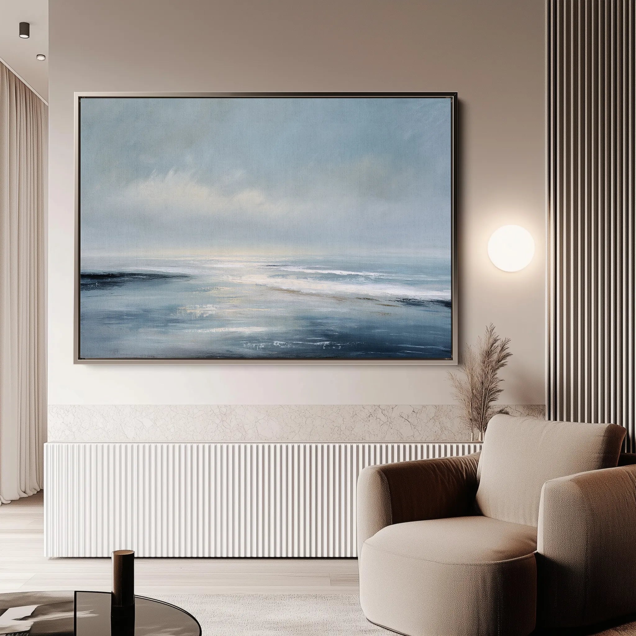 Abstract 1692 Canvas Art 18" x 24" / 45 x 60 cm / Black
