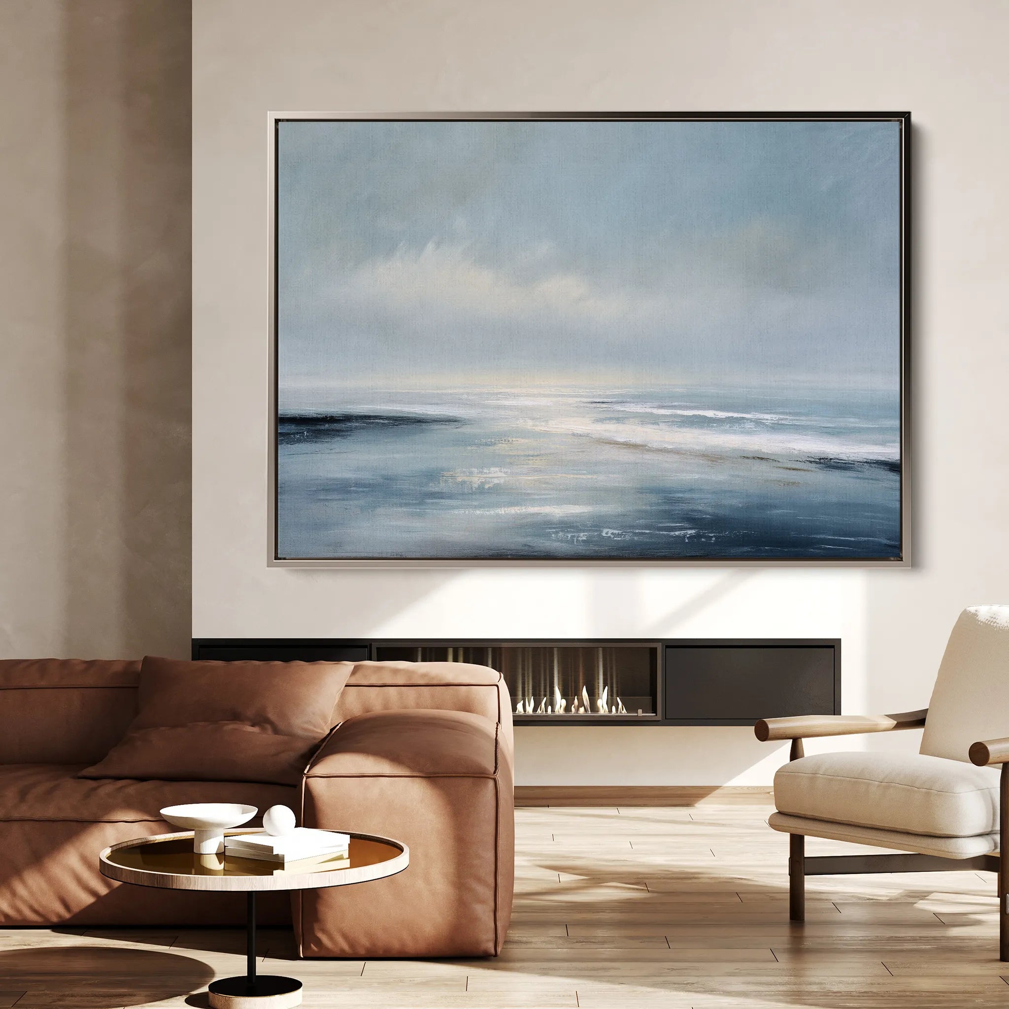 Abstract 1692 Canvas Art 18" x 24" / 45 x 60 cm / Black