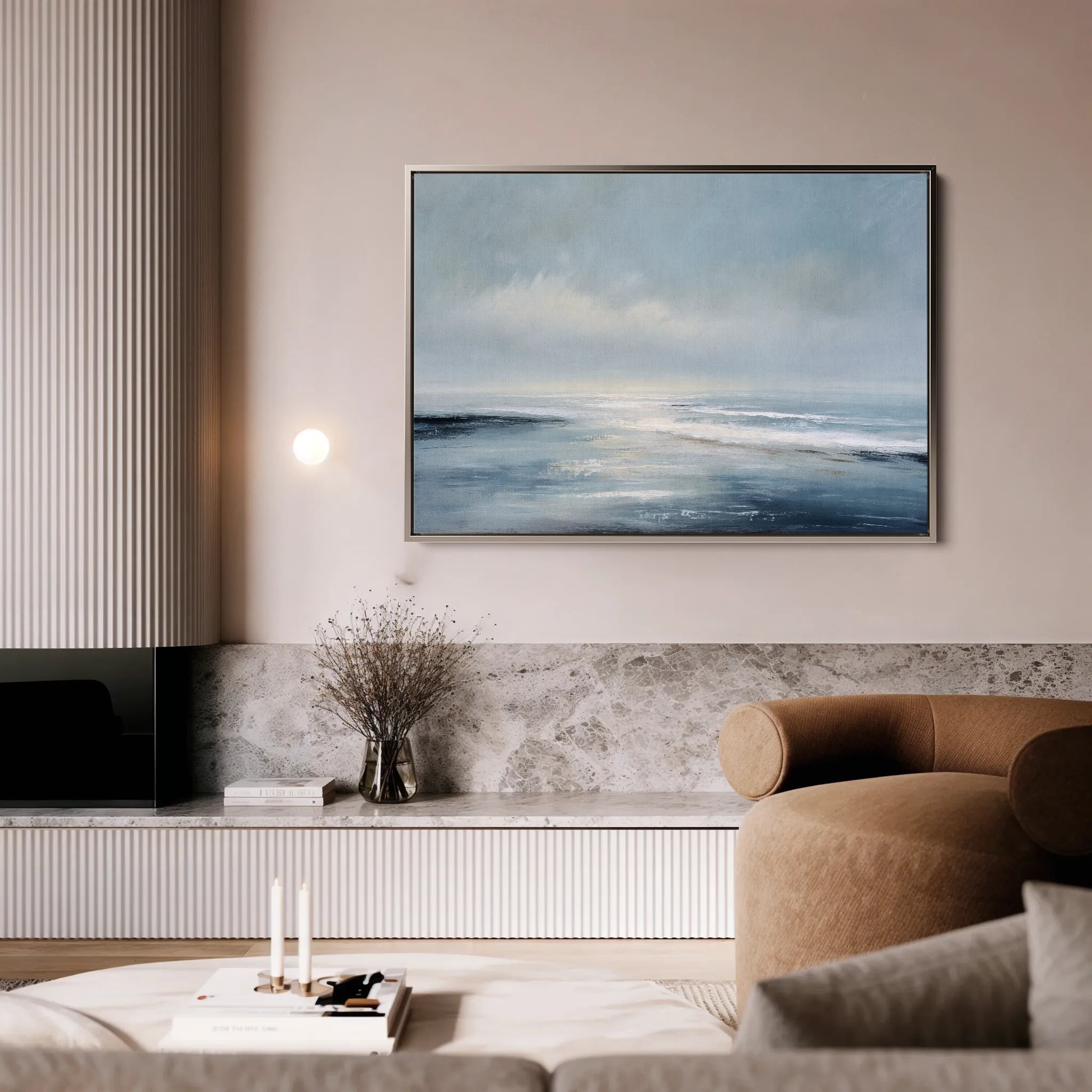 Abstract 1692 Canvas Art 18" x 24" / 45 x 60 cm / Black
