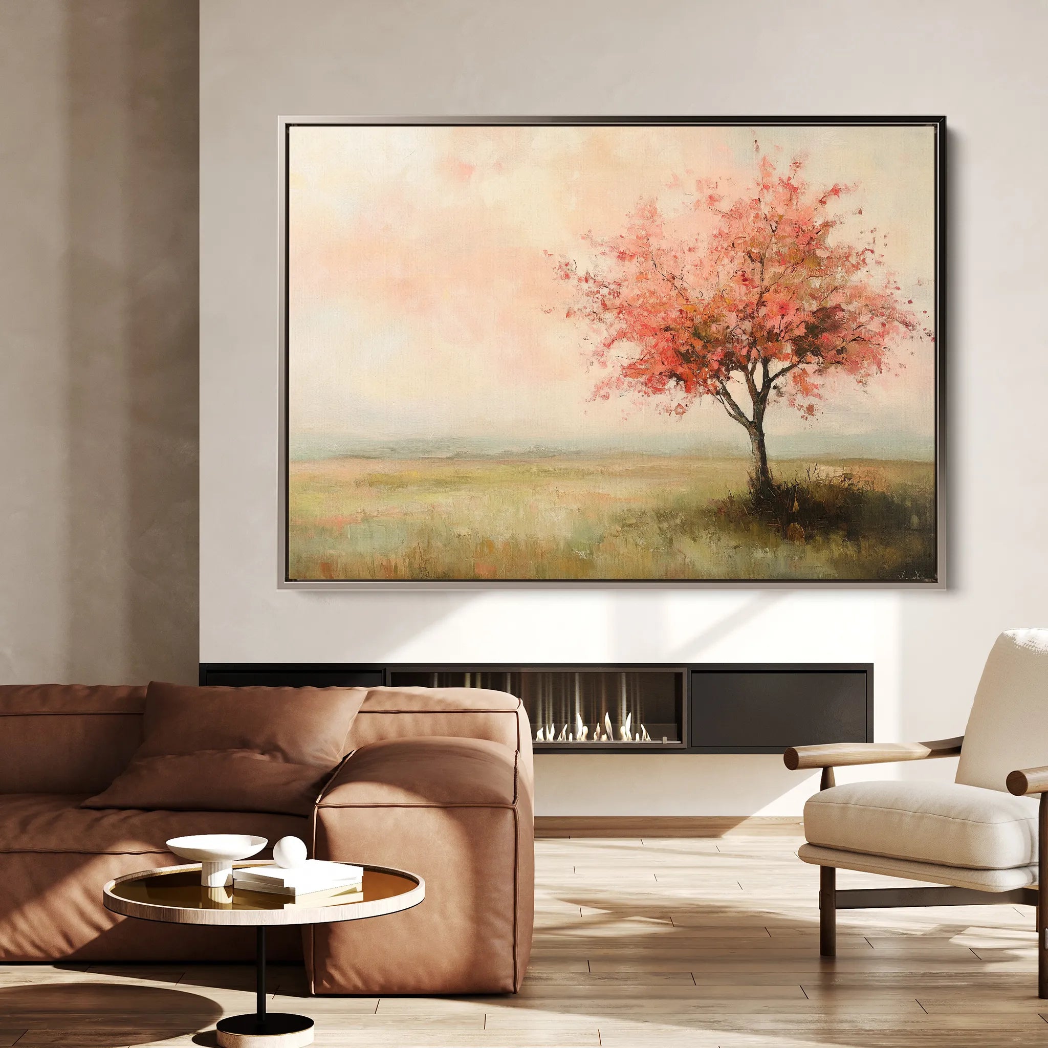 Landscape 170 Canvas Art 18" x 24" / 45 x 60 cm / Black