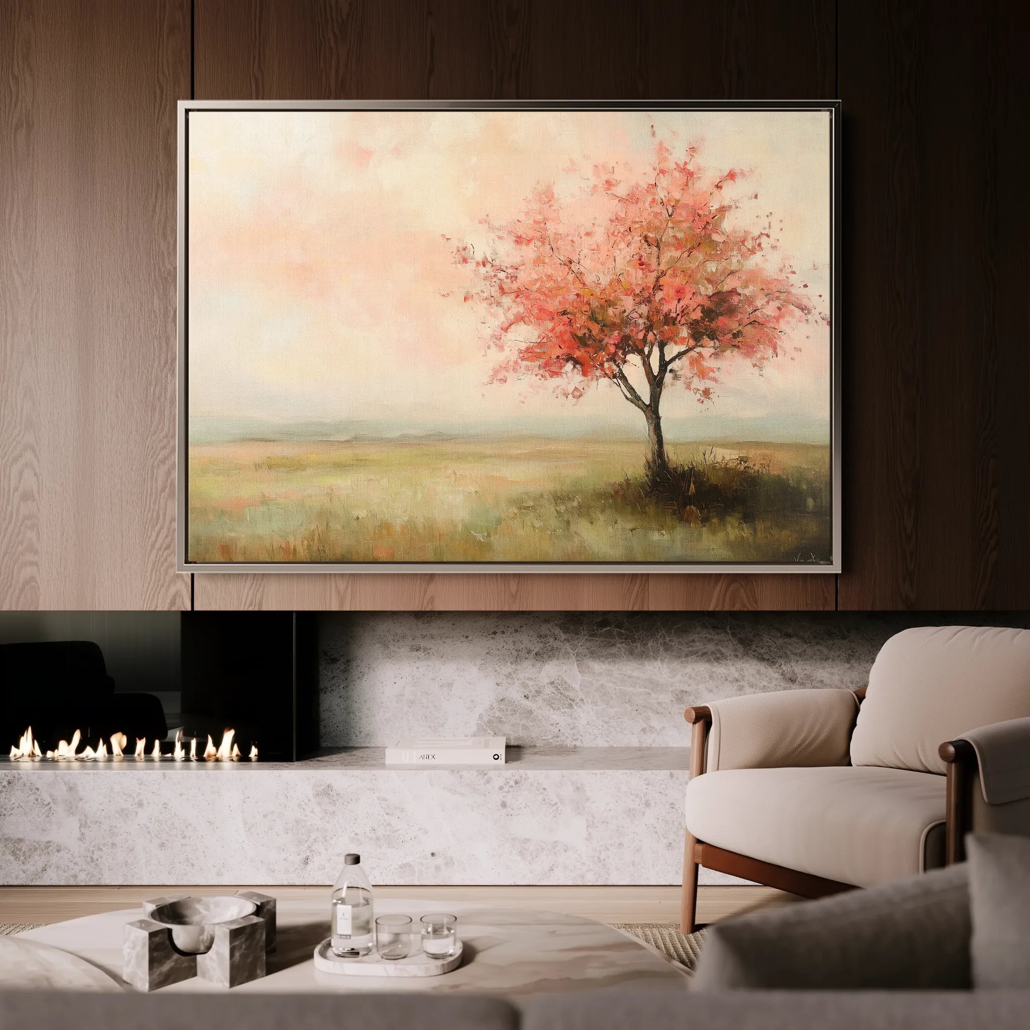 Landscape 170 Canvas Art 18" x 24" / 45 x 60 cm / Black