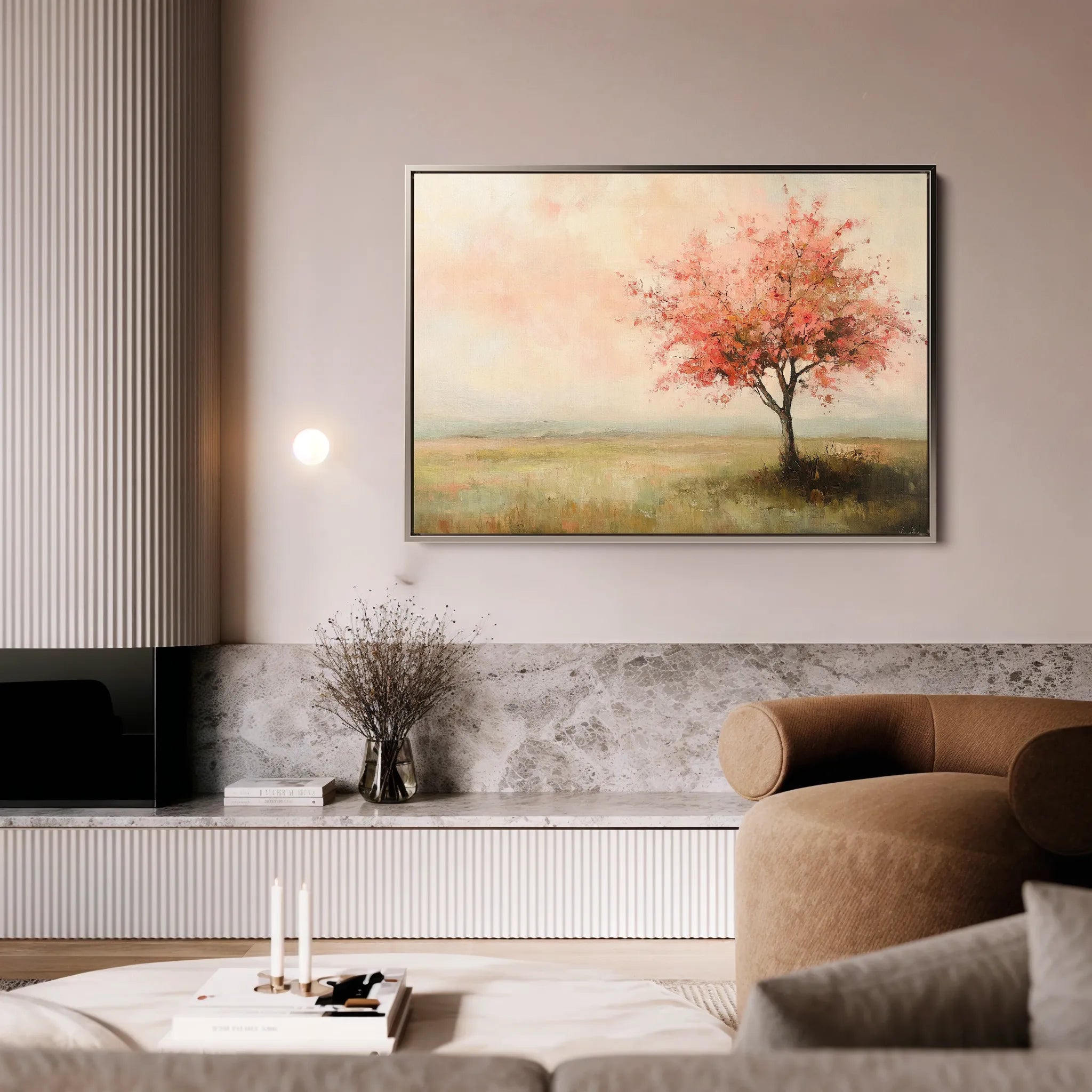Landscape 170 Canvas Art 18" x 24" / 45 x 60 cm / Black