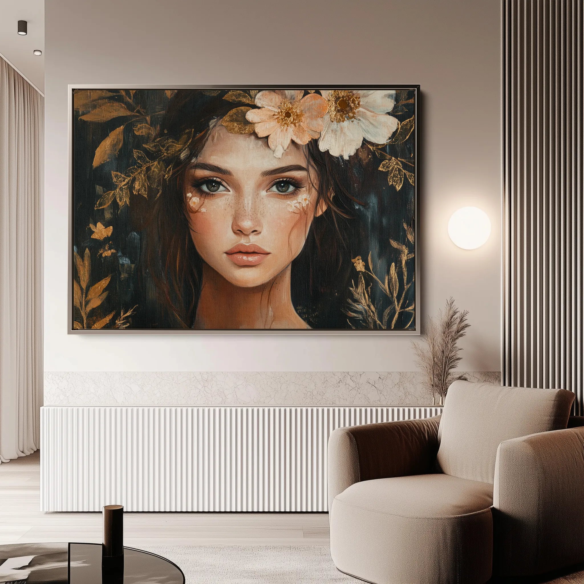 Portrait 170 Canvas Art 18" x 24" / 45 x 60 cm / Black